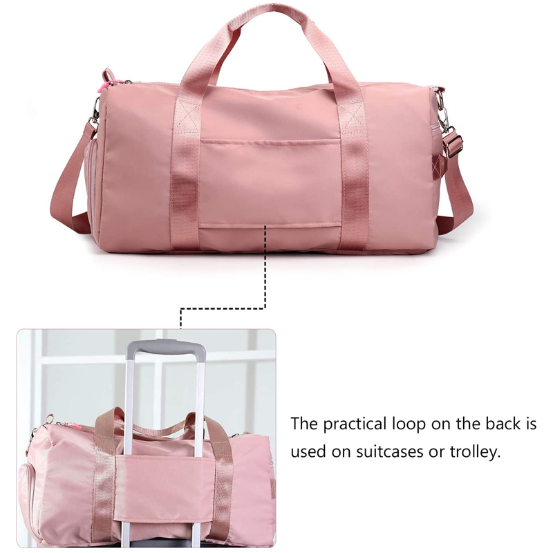 Sports Gym Bag Travel Duffel Bag w/Dry Wet Pocket 4