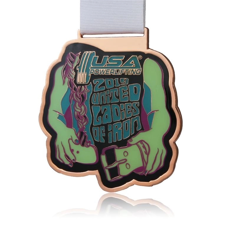 2" High Quality Die Cast Cloisonne Medal 3