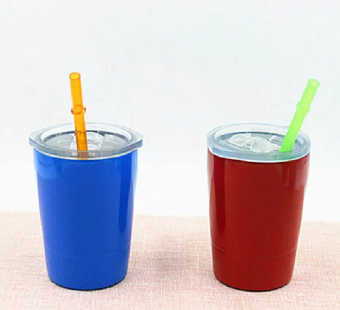 Kids Stainless Steel Tumbler with Lid and Straw 8 oz 2
