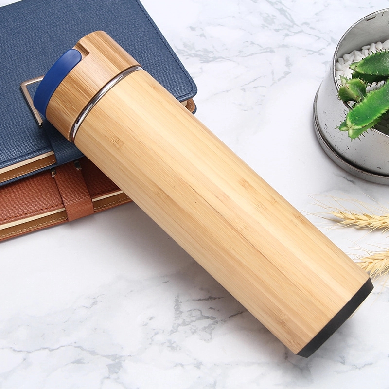 19 oz Custom Bamboo Tea Tumbler with Infuser & Strainer 4