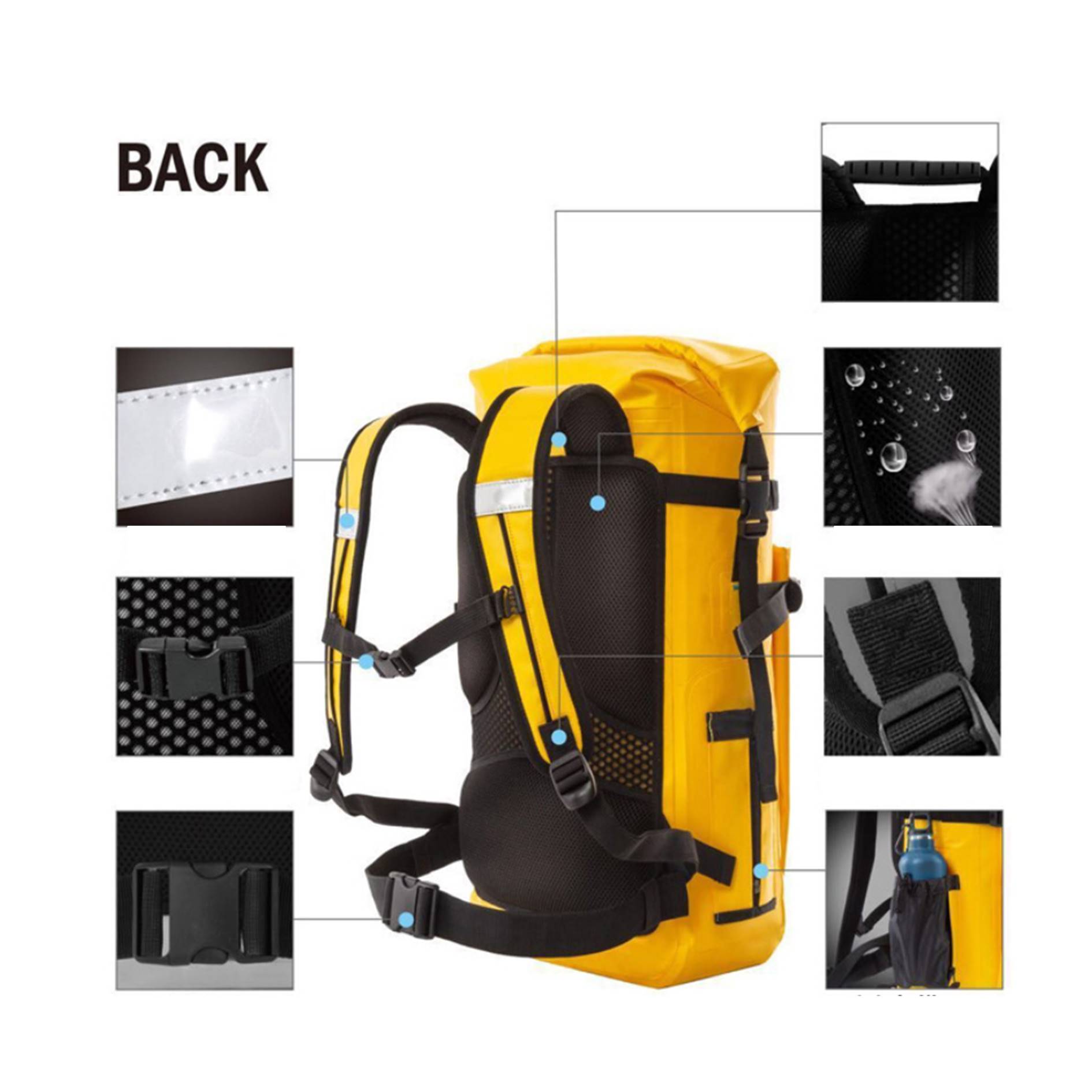 Diving Equipment Wet And Dry Separation Backpack 3