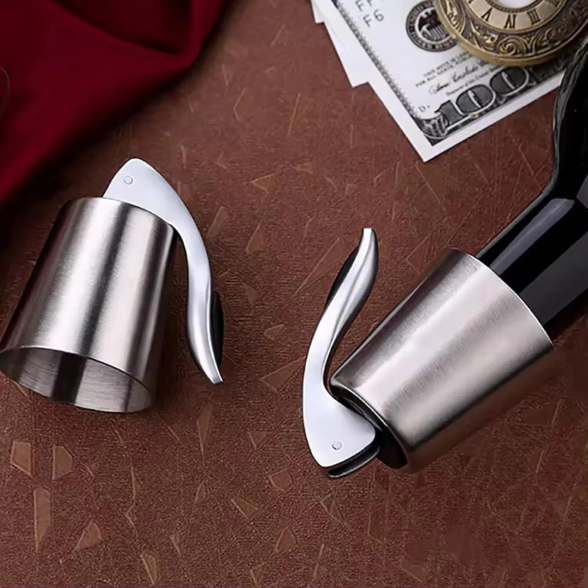 Wine Preservation Lever Stainless Steel Wine-Stopper 5