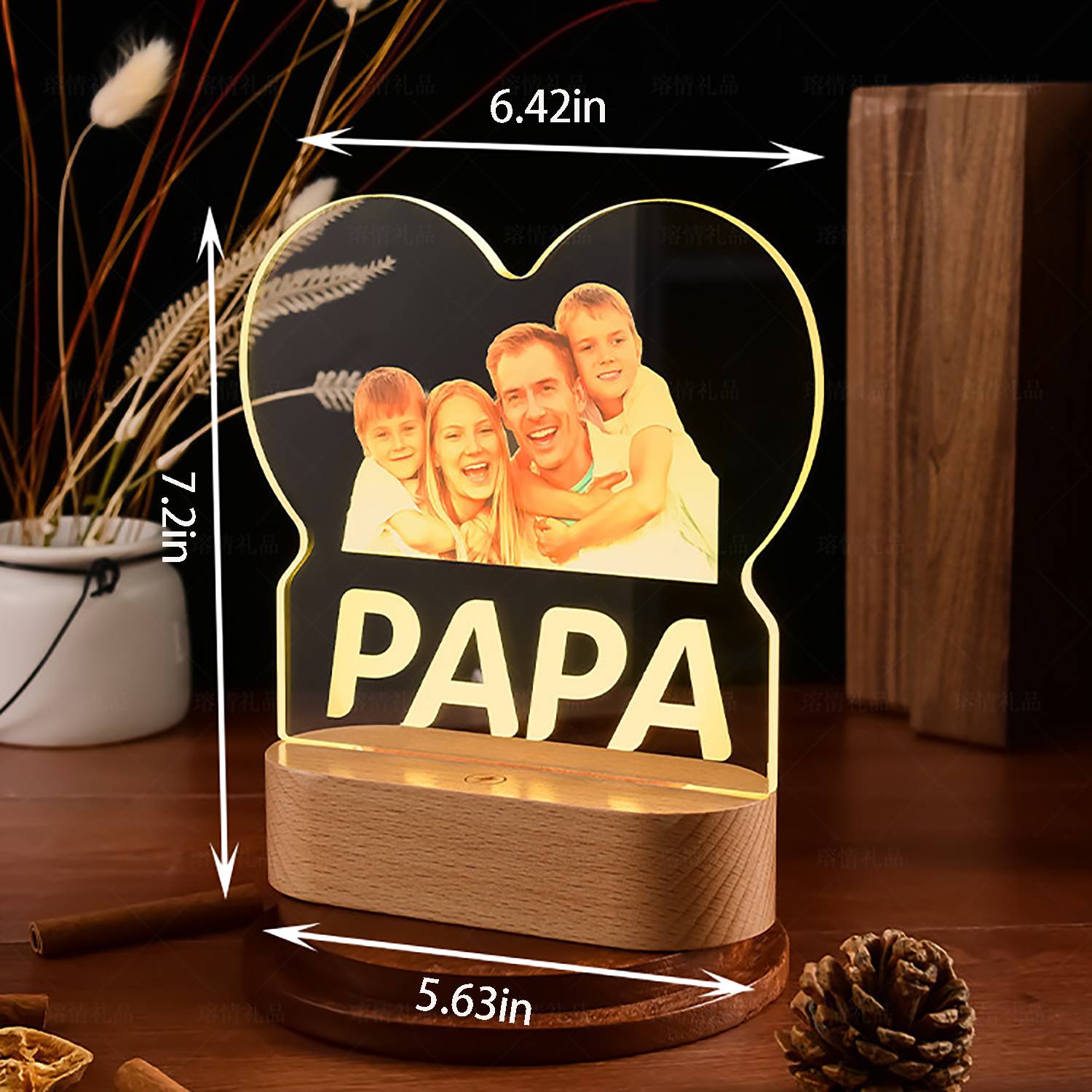 Customized Acrylic LED Night Light Ornament 10