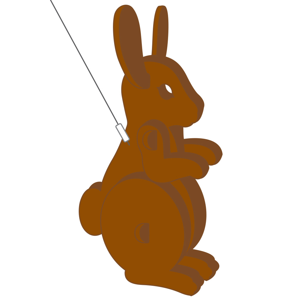 Rabbit on a leash 3