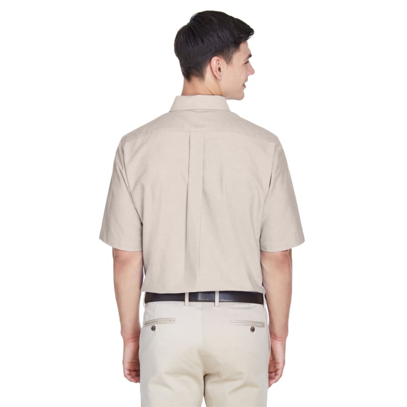 UltraClub Men's Classic Wrinkle-Resistant Short-Sleeve Oxford 1