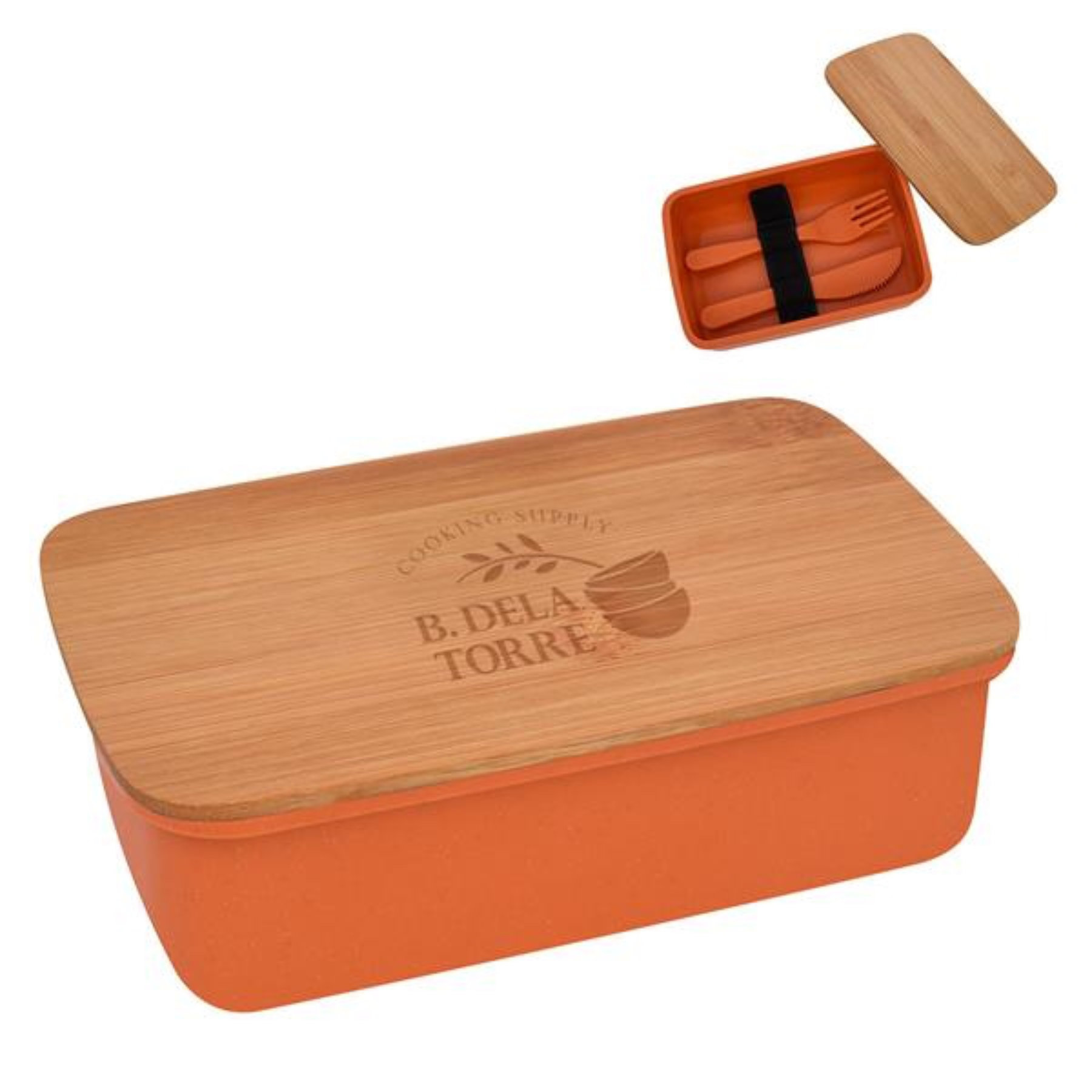 Wheat Lunch Set With Bamboo Lid 1