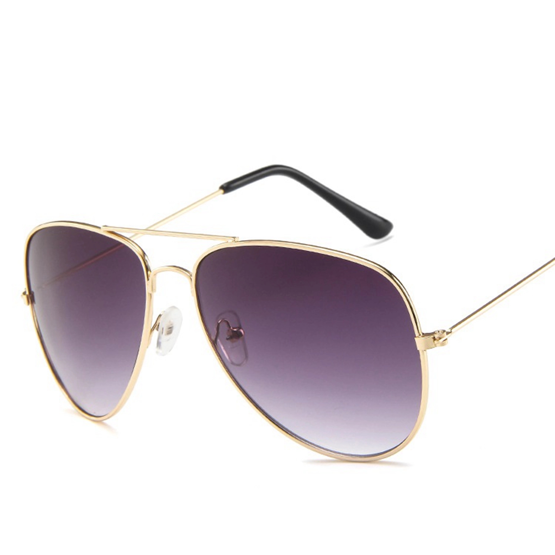 Double Bridge Metal Frame Gradient Sunglasses 8