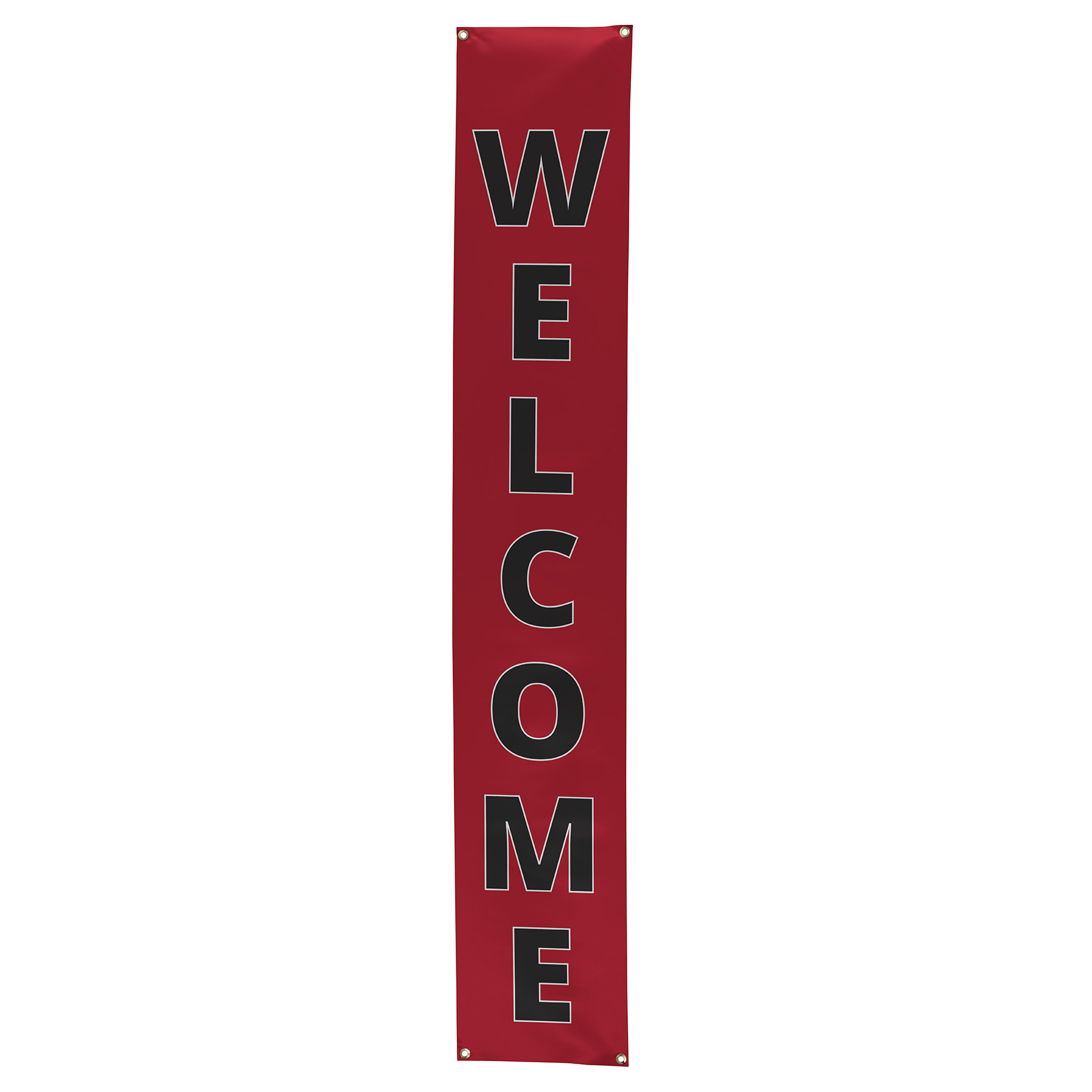 8Wx120L Badge Satin Banner 1
