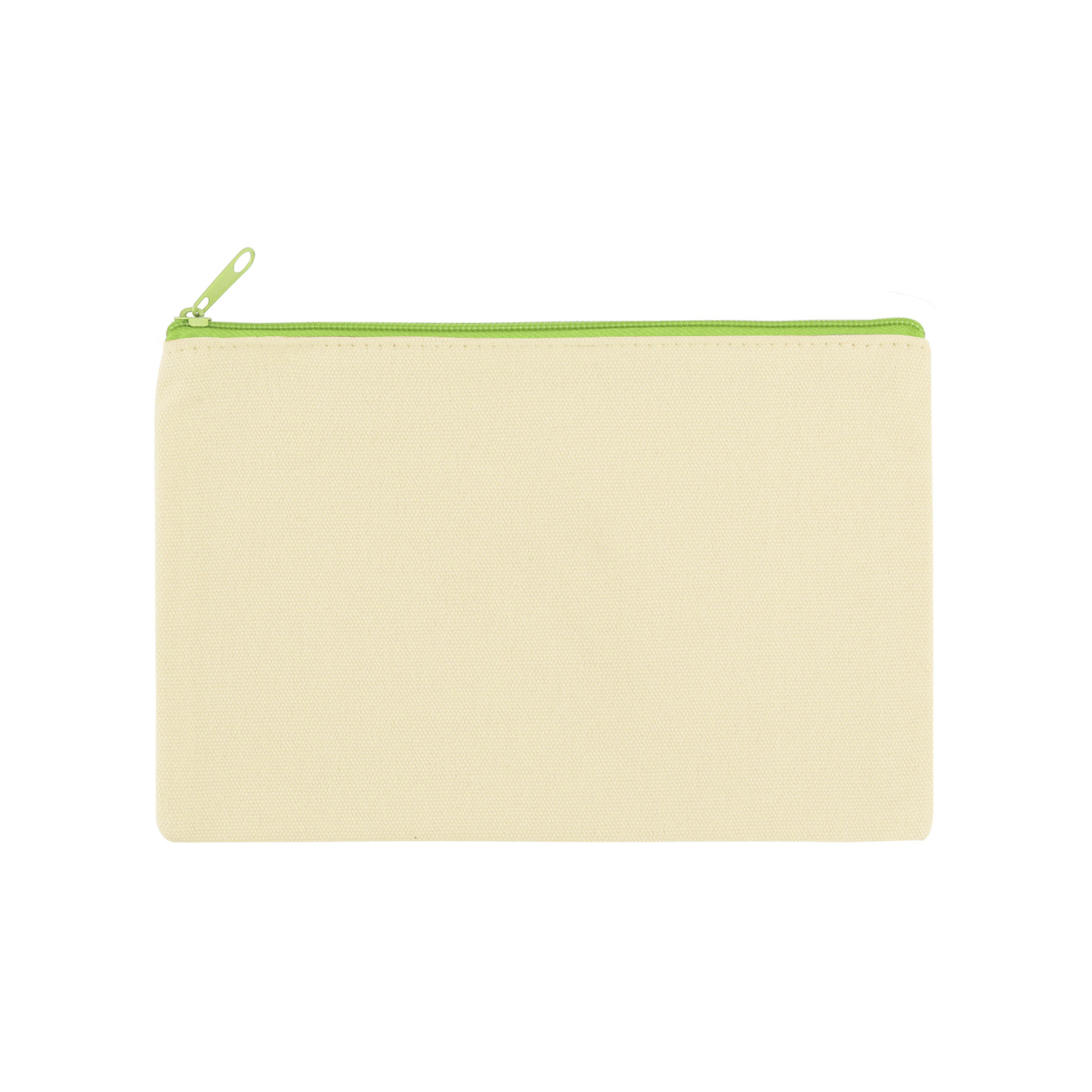 9" x 6" Cotton Canvas Zipper Pouch 3