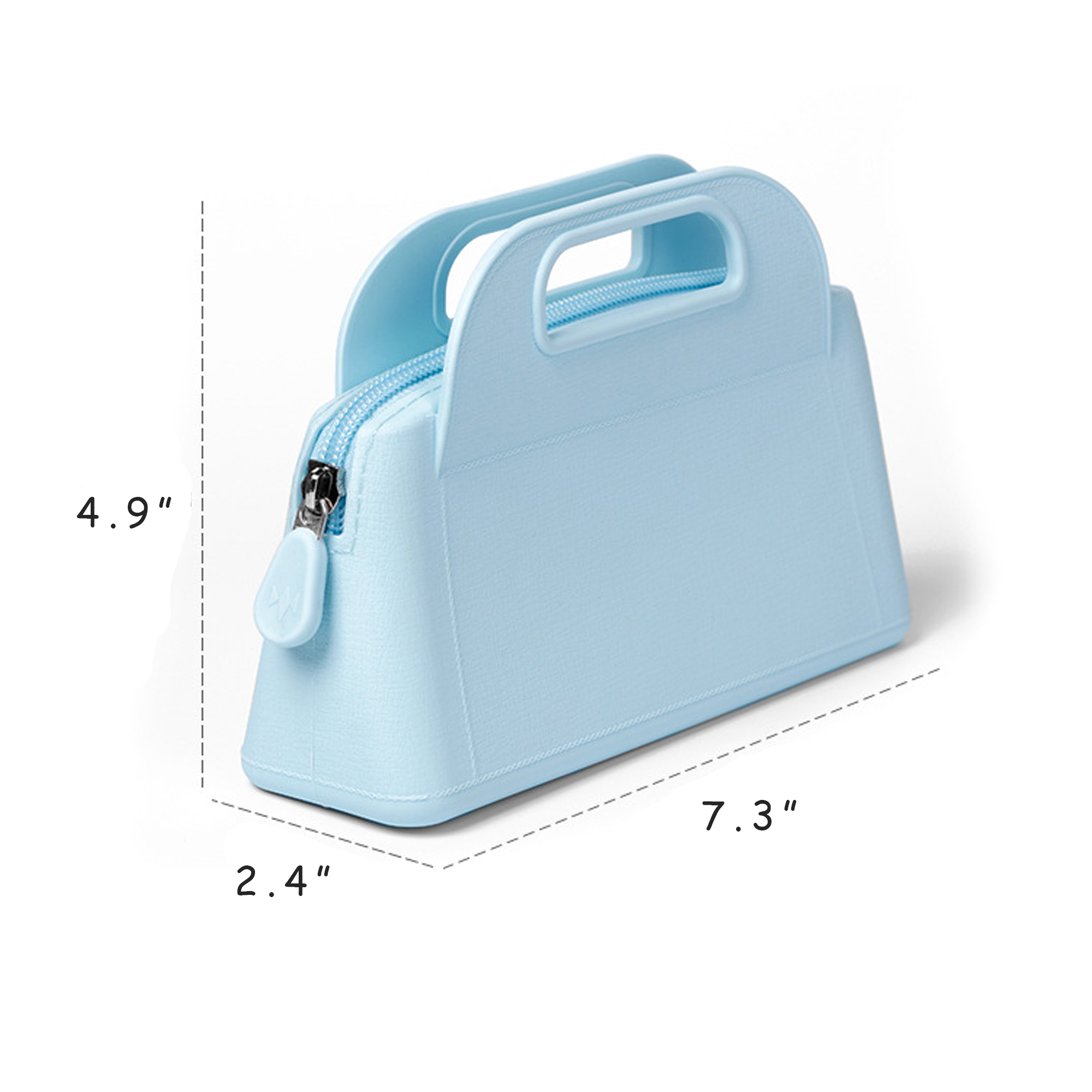 Silicone Travel Makeup Cosmetic Pouch With Handle MOQ20 2