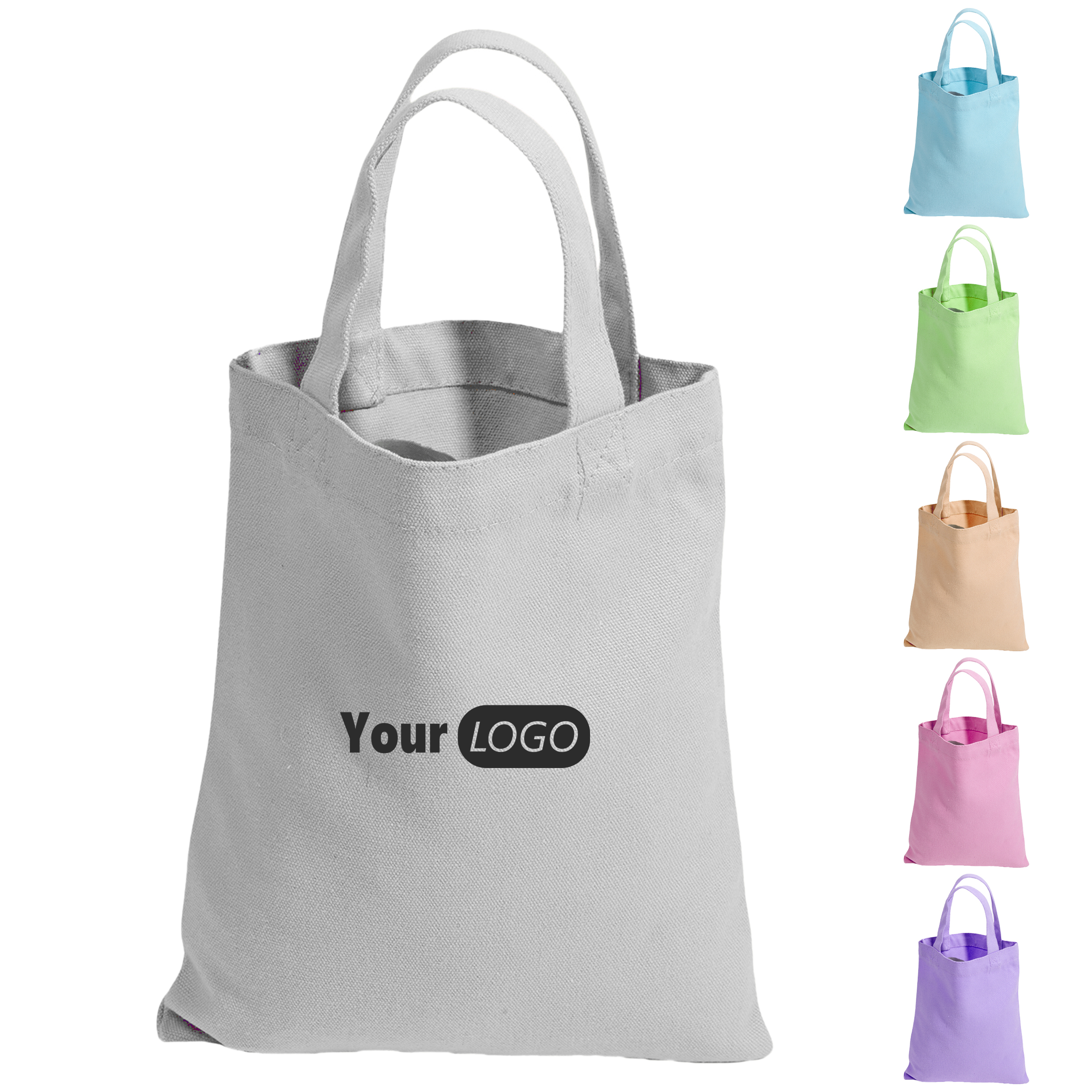 Canvas Customizable Eco-Friendly Tote Bag, custom tote bag with logo imprint 2
