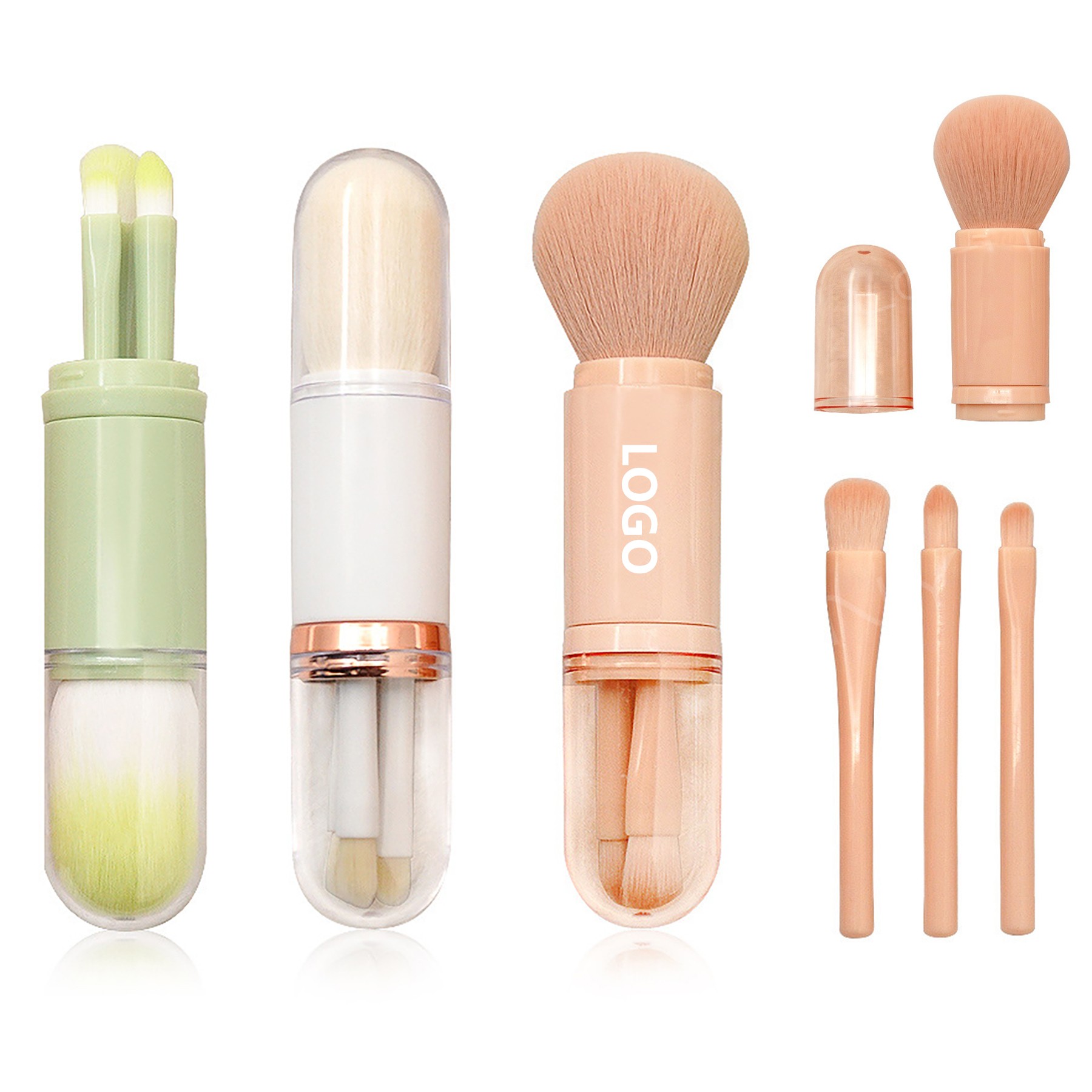 4 In 1 Travel Makeup Brushes Set 4