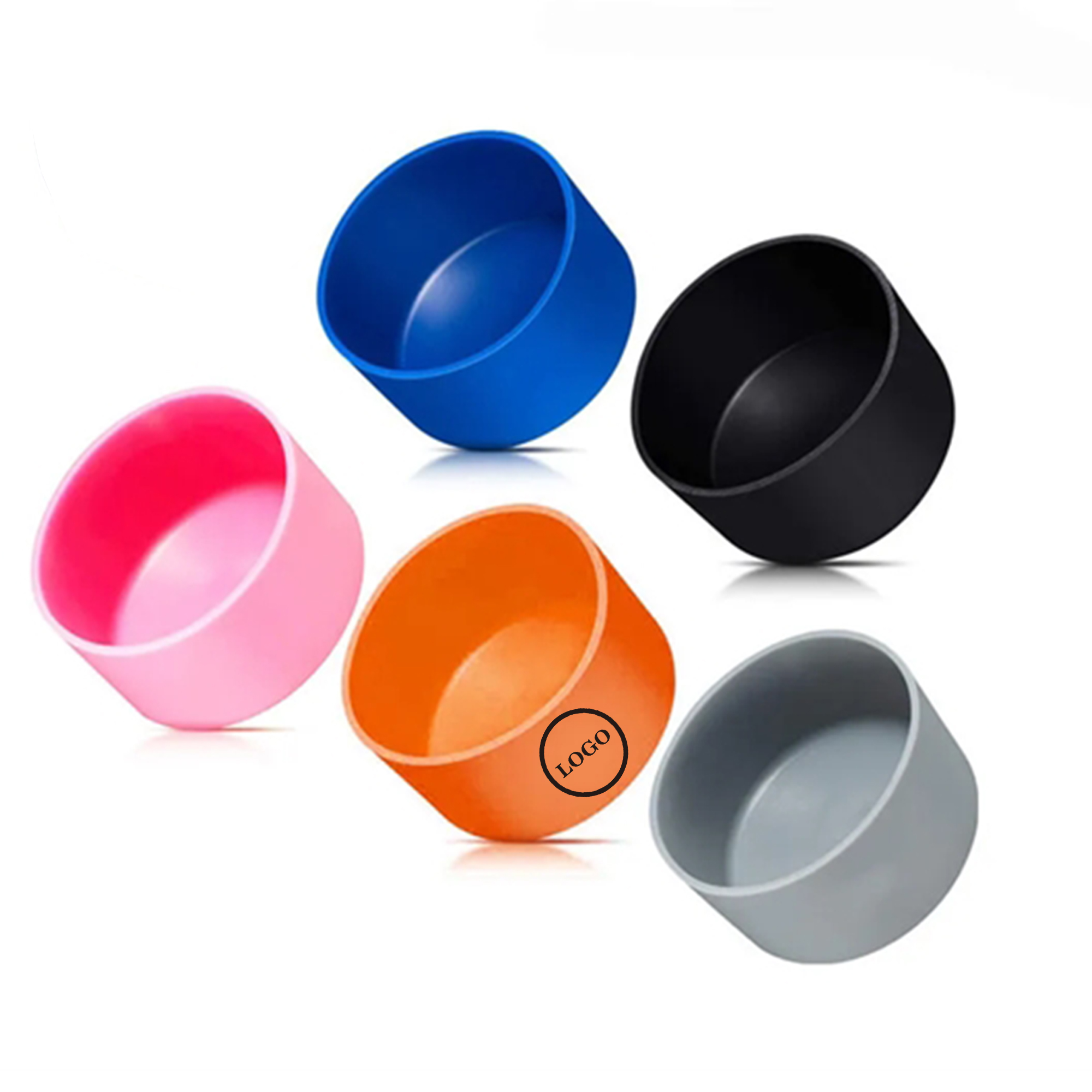 Safe Silicone Insulation Cup Sleeve, custom koozie with logo imprint 2