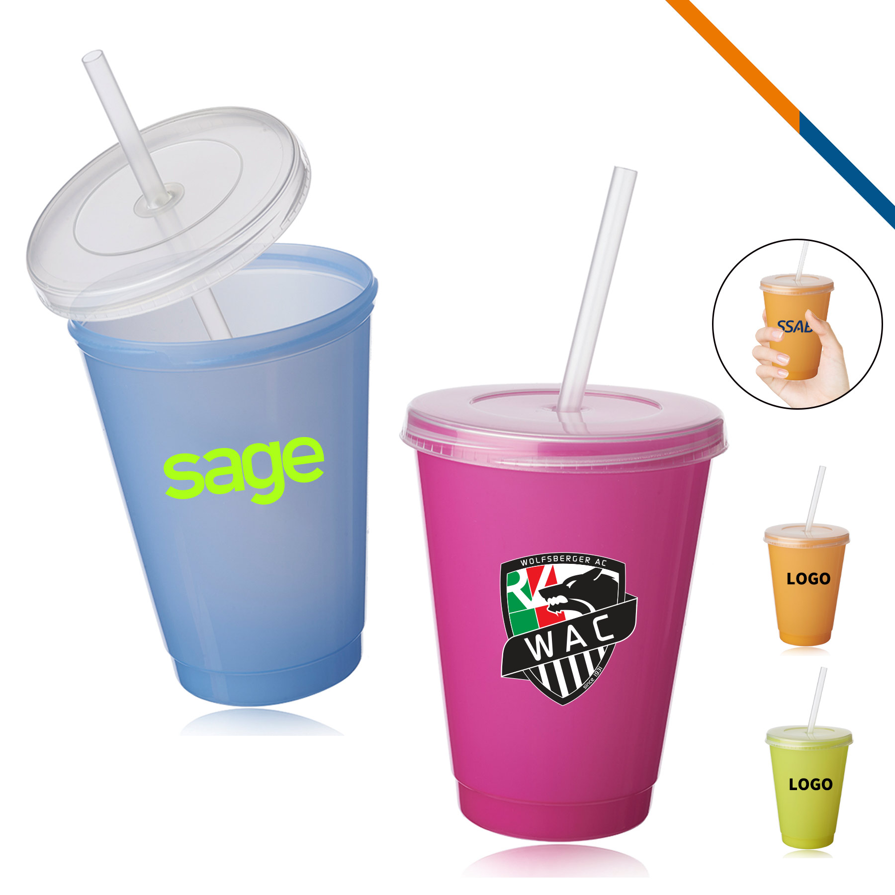 Haines Color Changing Tumbler - 16 OZ. 2