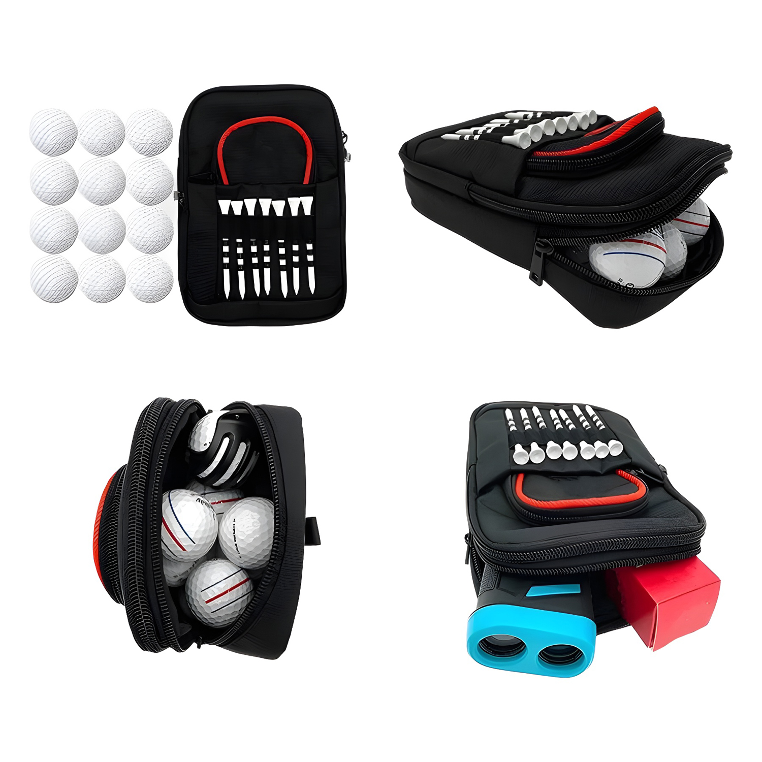 Multi Functional Nylon Golf Accessory Pouch w/ Carabiner 9