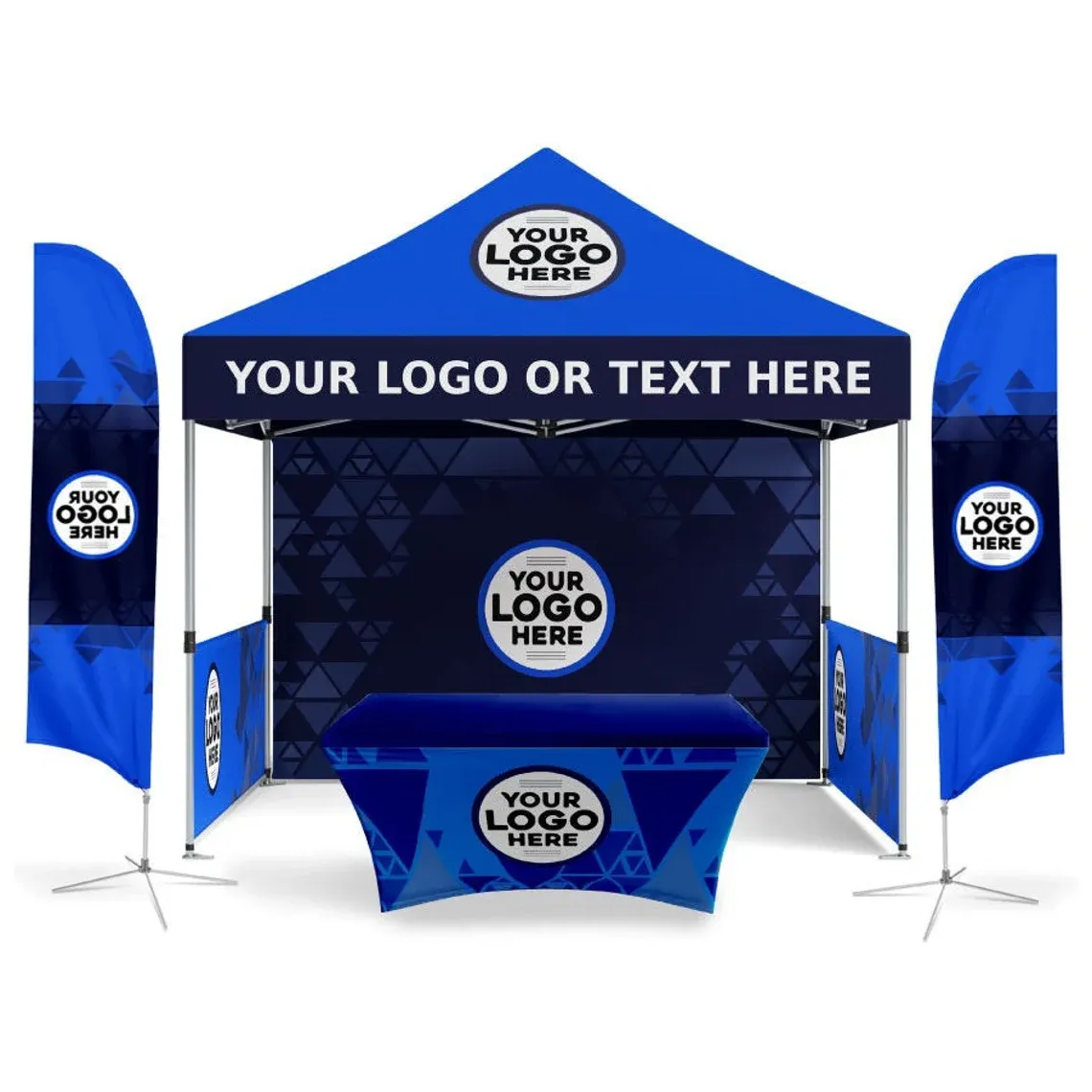 10'x10' Tent Kit with Flags & 6ft Table Cover 3