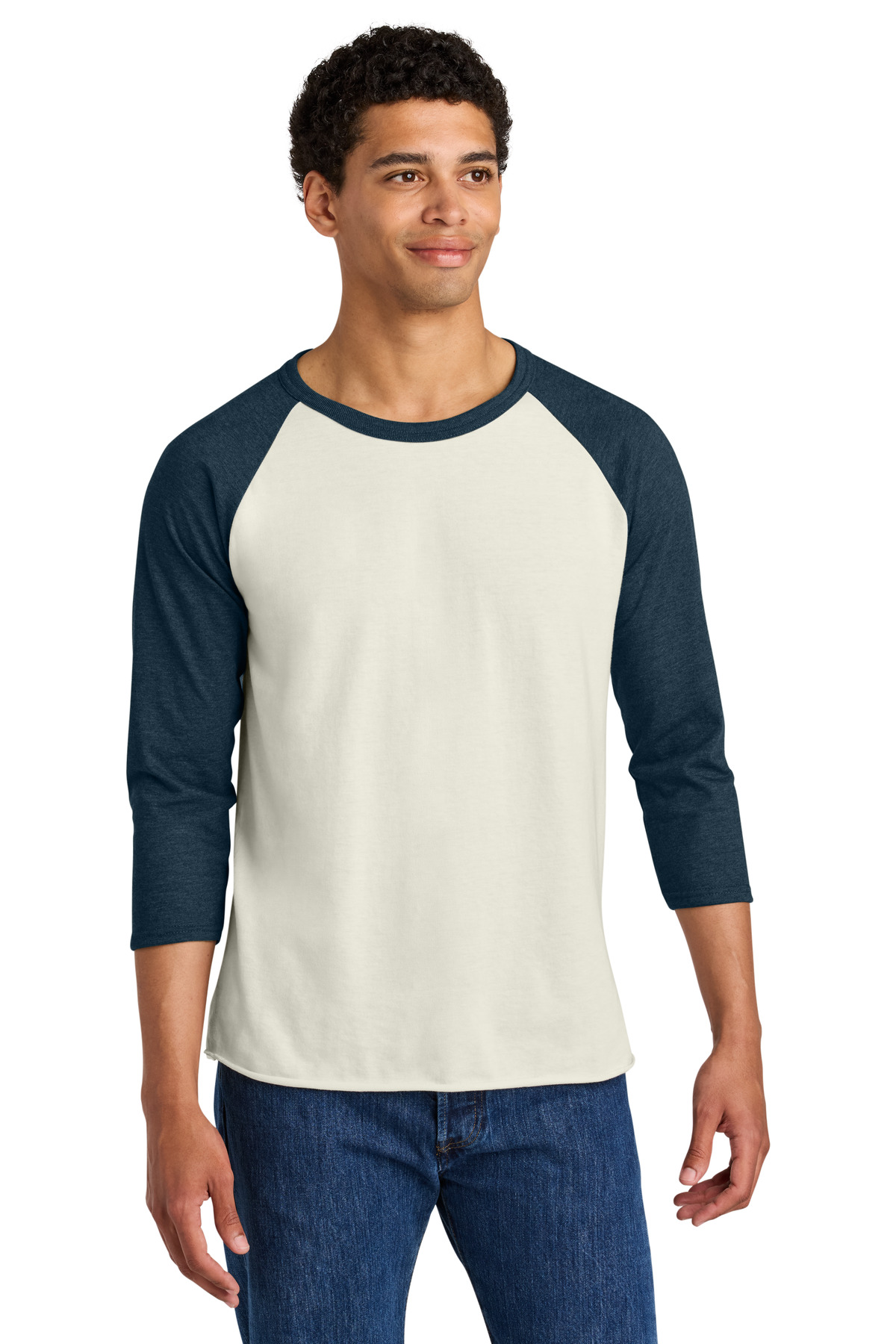 Jerzees Unisex Premium Blend Combed Ring Spun 3/4-Sleeve Raglan 560R 69