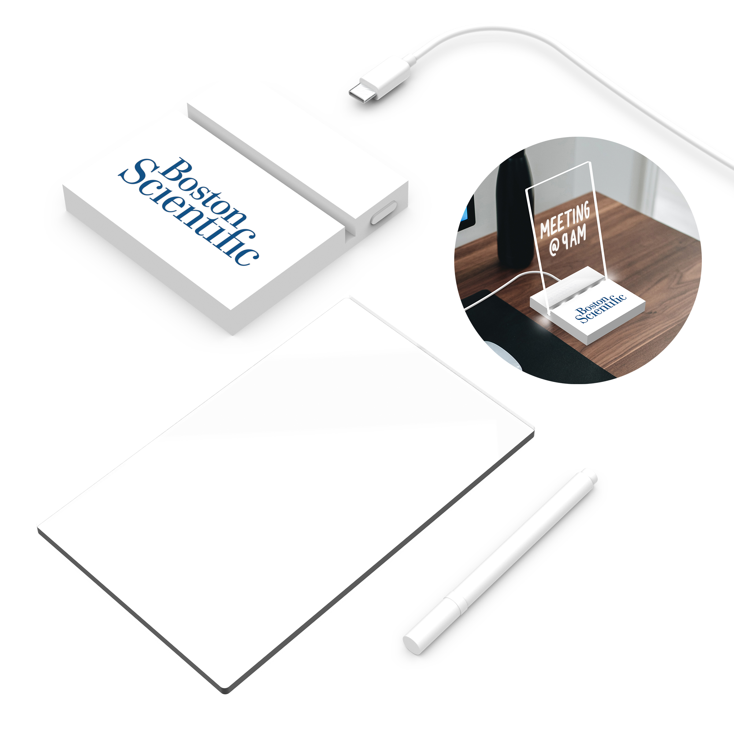 ClearPad Glow : Transparent memo pad with glow-up base 5