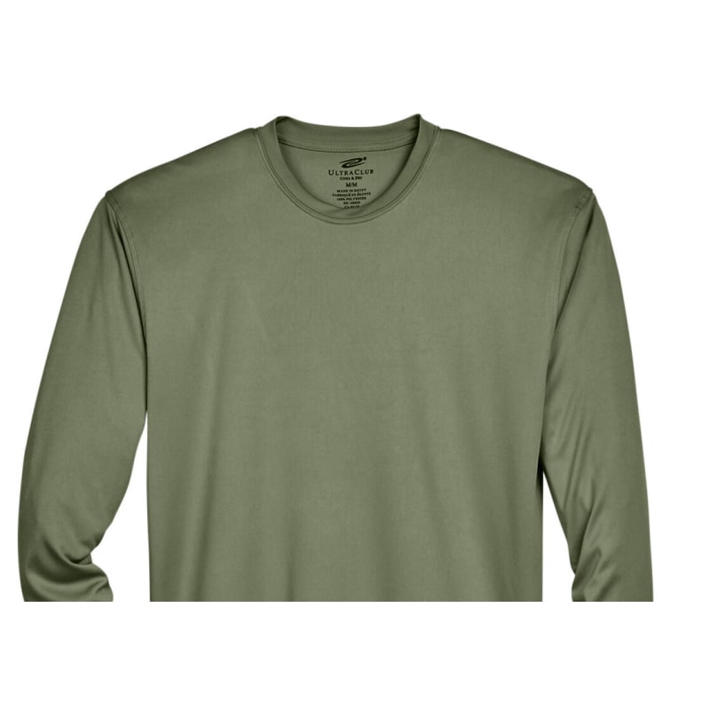 UltraClub Adult Cool & Dry Sport Long-Sleeve Performance Interlock T-Shirt 17