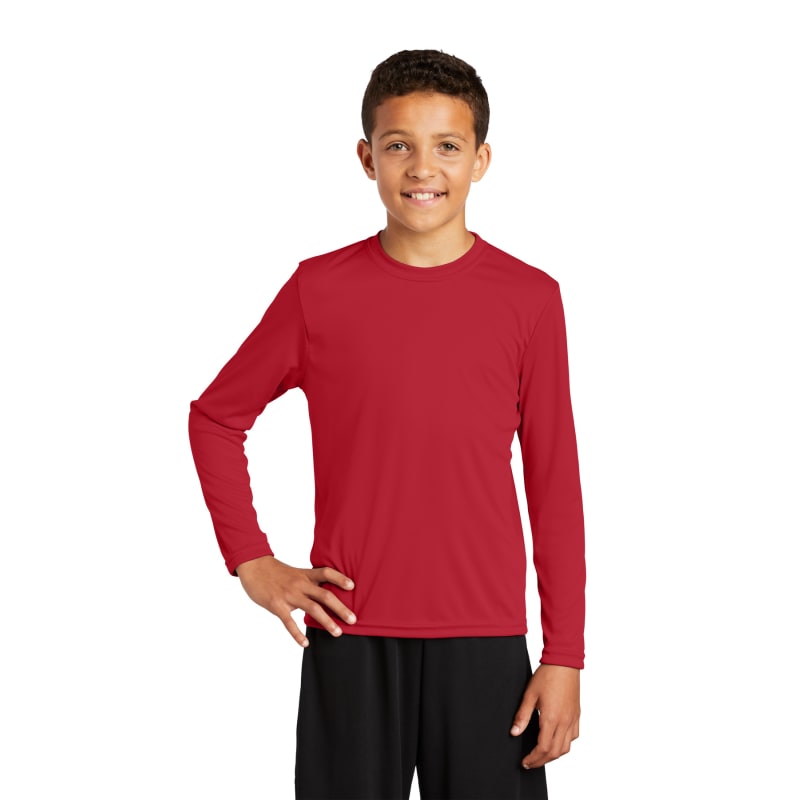 Sport-Tek Youth Long Sleeve PosiCharge Competitor Tee. 54