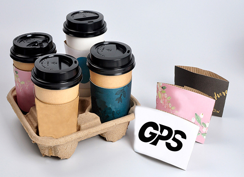 Disposable Kraft Paper Coffee Cup Sleeve 3
