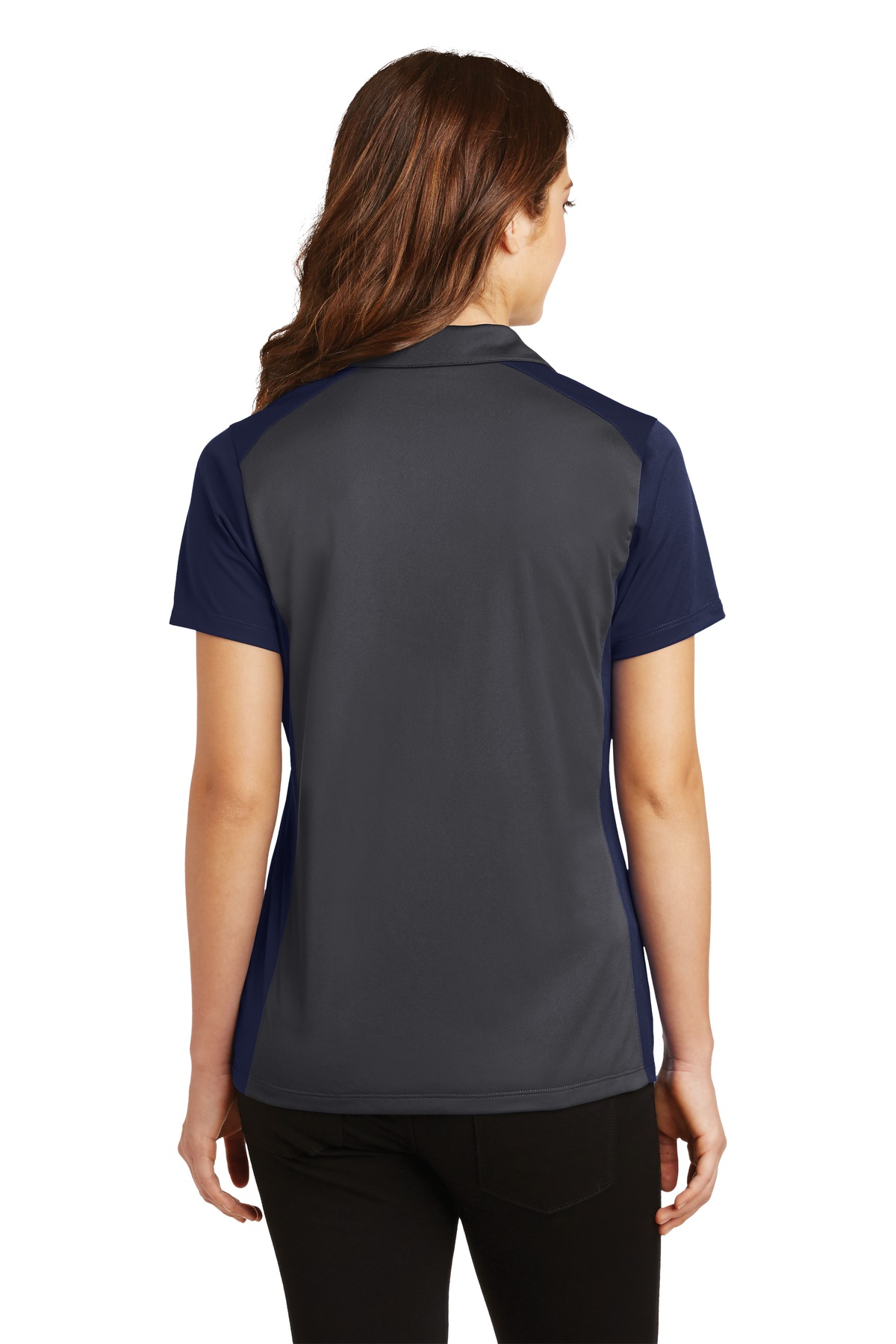 Sport-Tek Women's Colorblock Micropique Sport-Wick Polo. LST652 10
