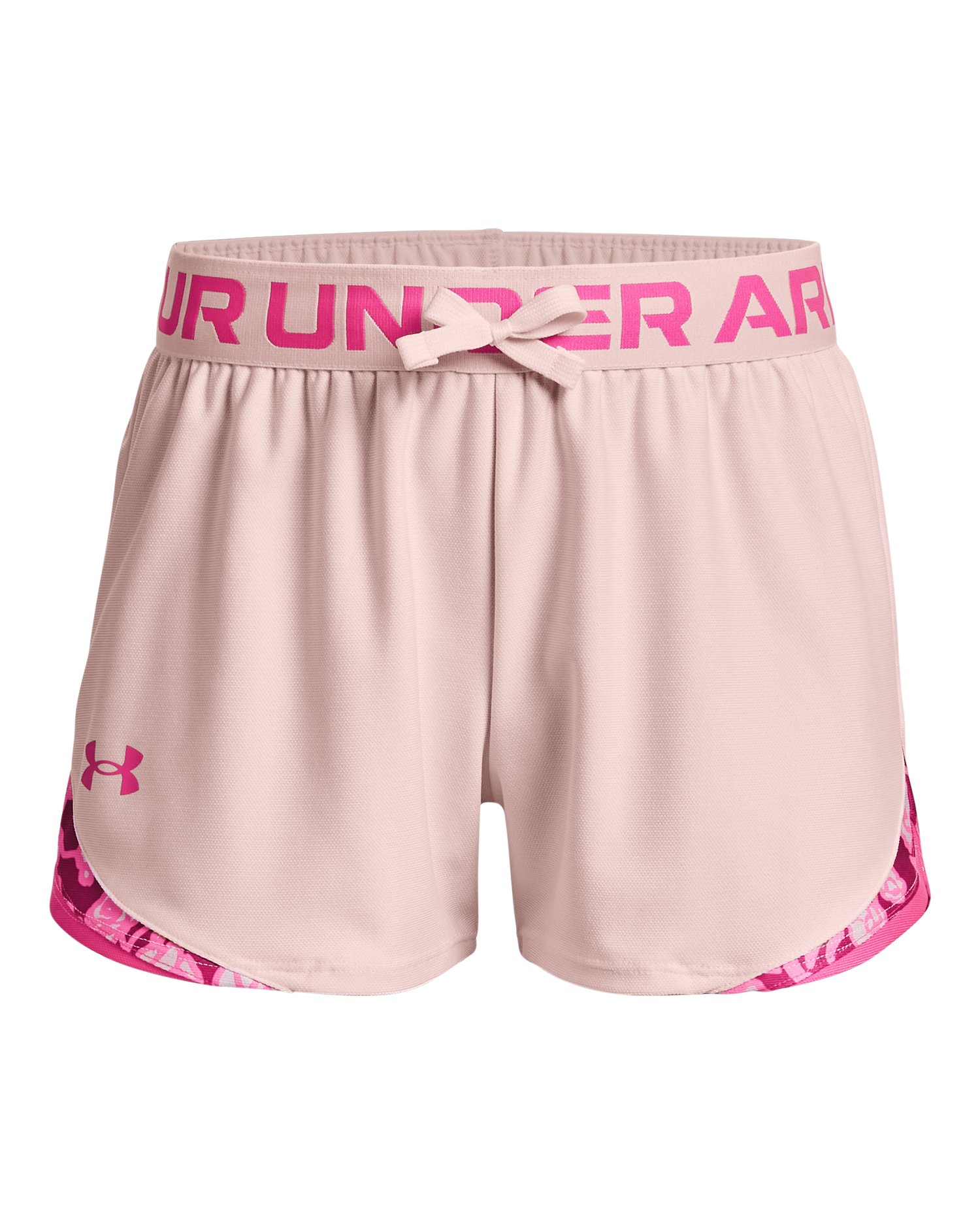 UA Play Up Tri-Color Girls' Shorts 8