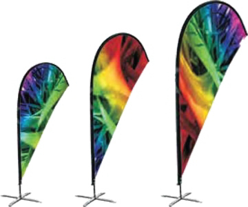 14' Tear Drop Flag Single Sided 1