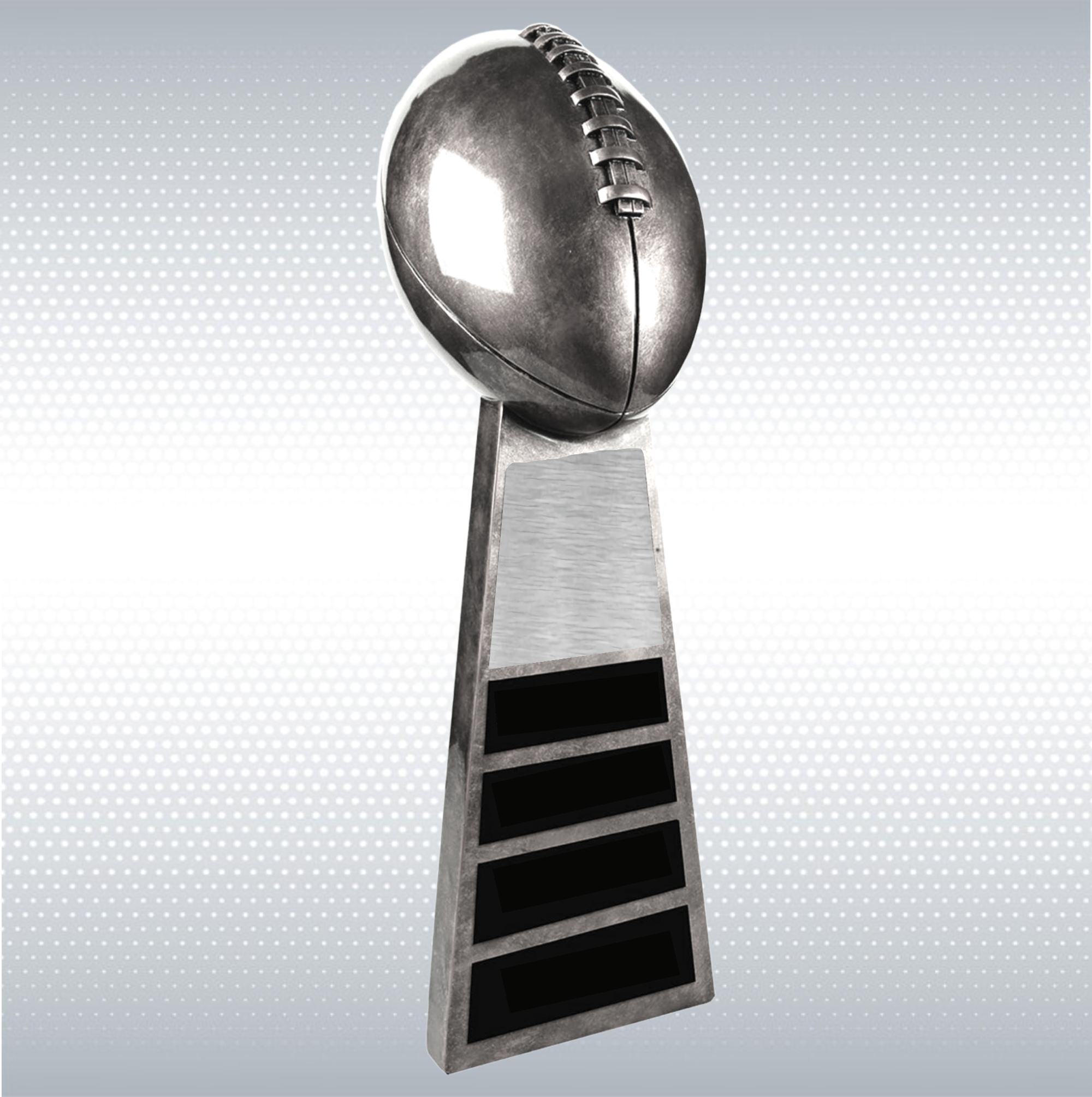 10 1/4" Antique Gold Football Award 5