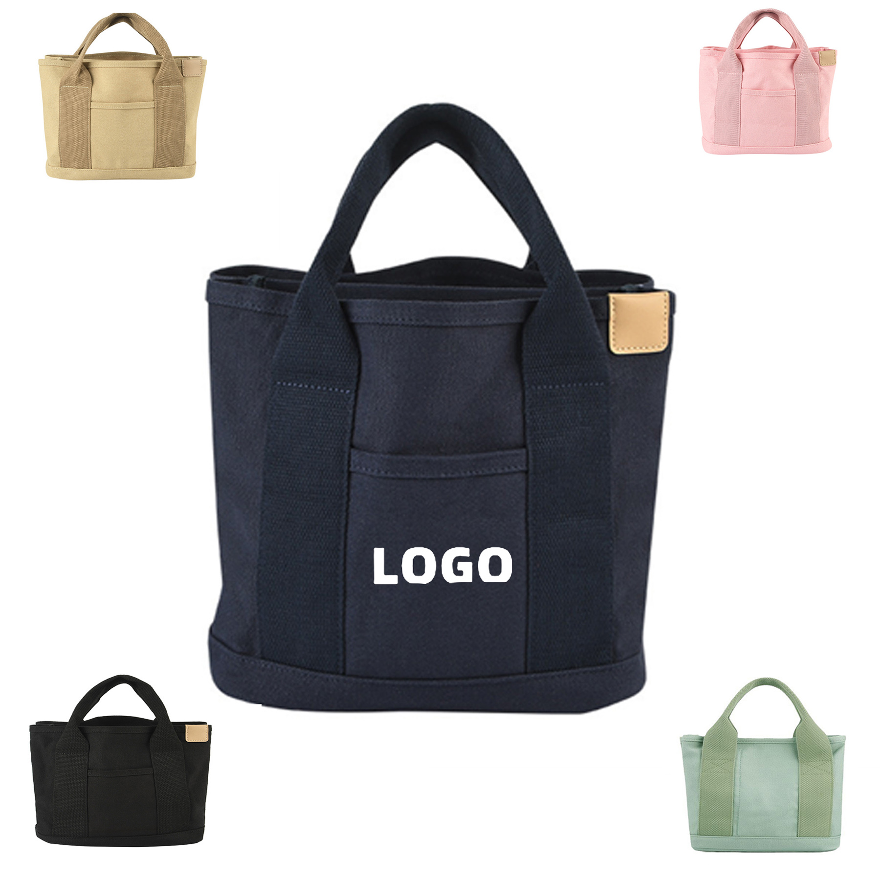 Canvas Purse Tote, custom tote bag with logo imprint 2
