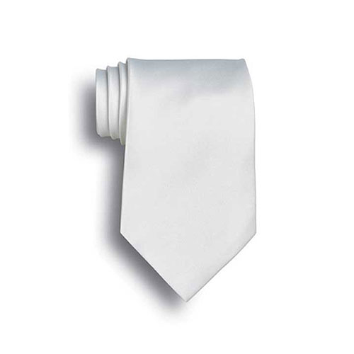 White Silk Tie 2