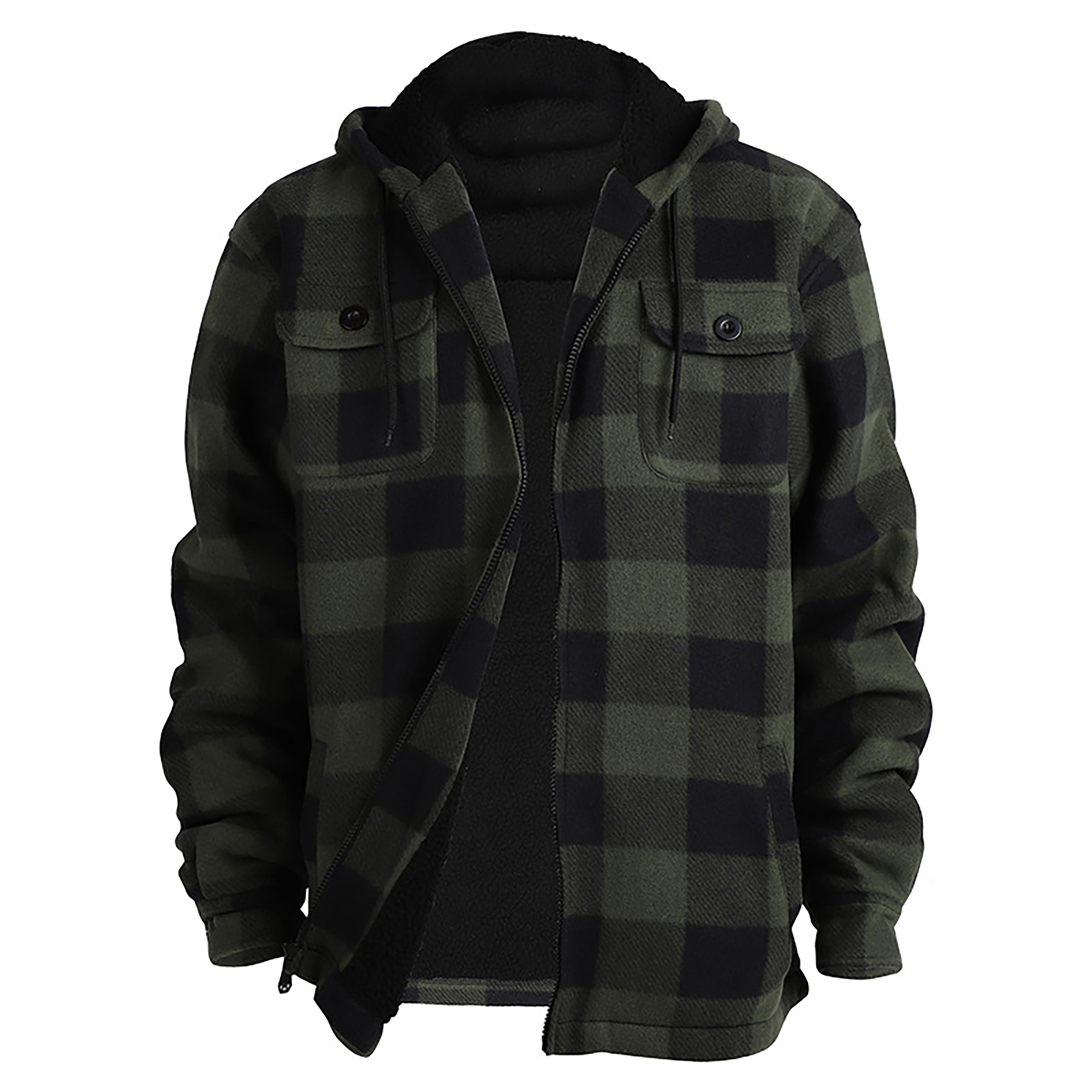 Thick Flannel Plaid Jacket 3