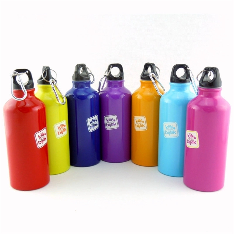 20oz Stainless steel Sports Water Bottle with Carabiner, custom water bottle with logo imprint 2