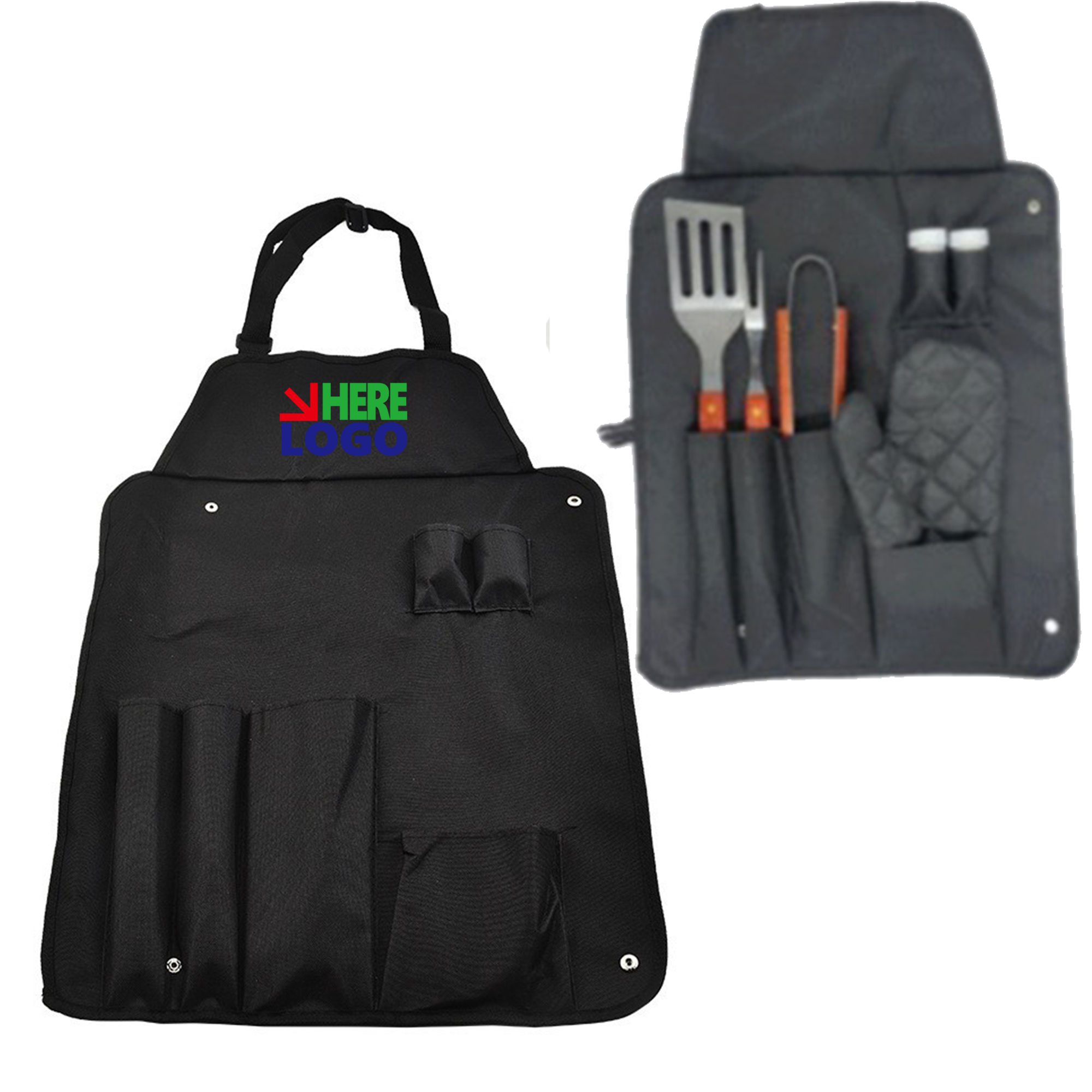 6 Piece BBQ Tools Set with Apron 2
