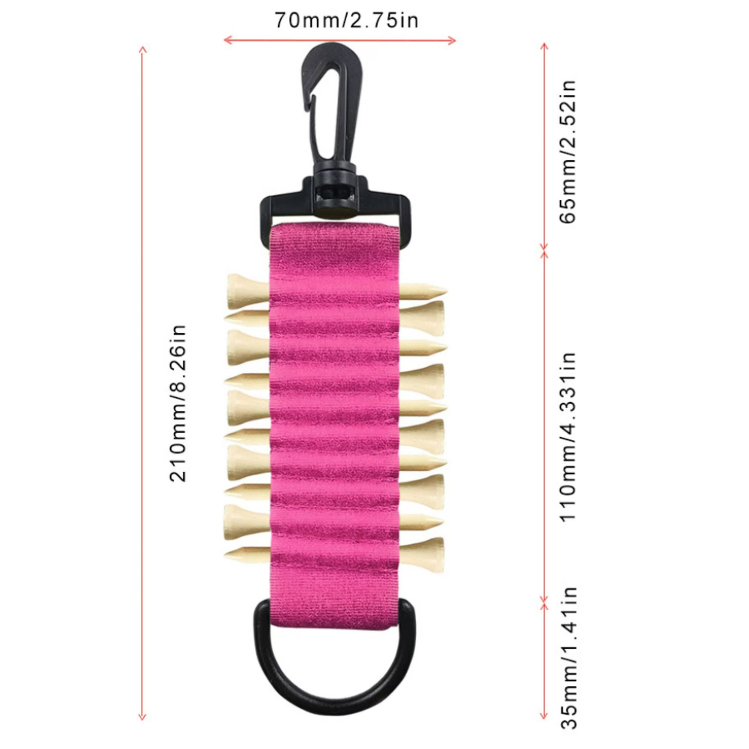 Magic Hair Golf Double-Sided Hook And Loop Nail Clip 1