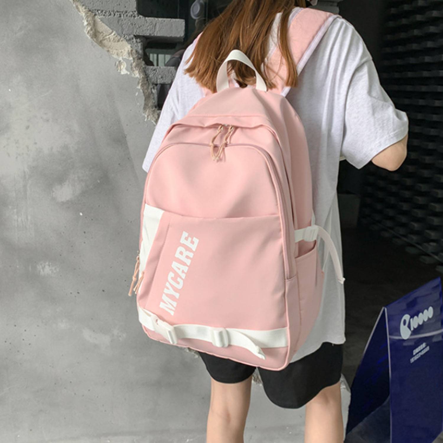 Waterproof Nylon Backpack Anti-Theft Pocket 6