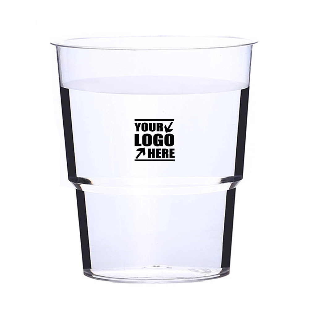 7Oz Step Clear Hard Plastic Cups 2