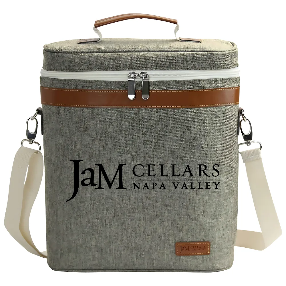 3-Bottle Insulated Wine Tote Carrier 9