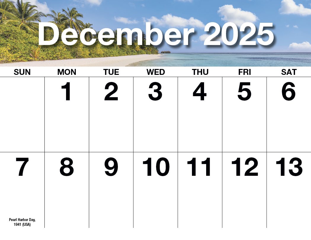 HotLine® Products Big Numbers Appointment Calendar - Stapled 14