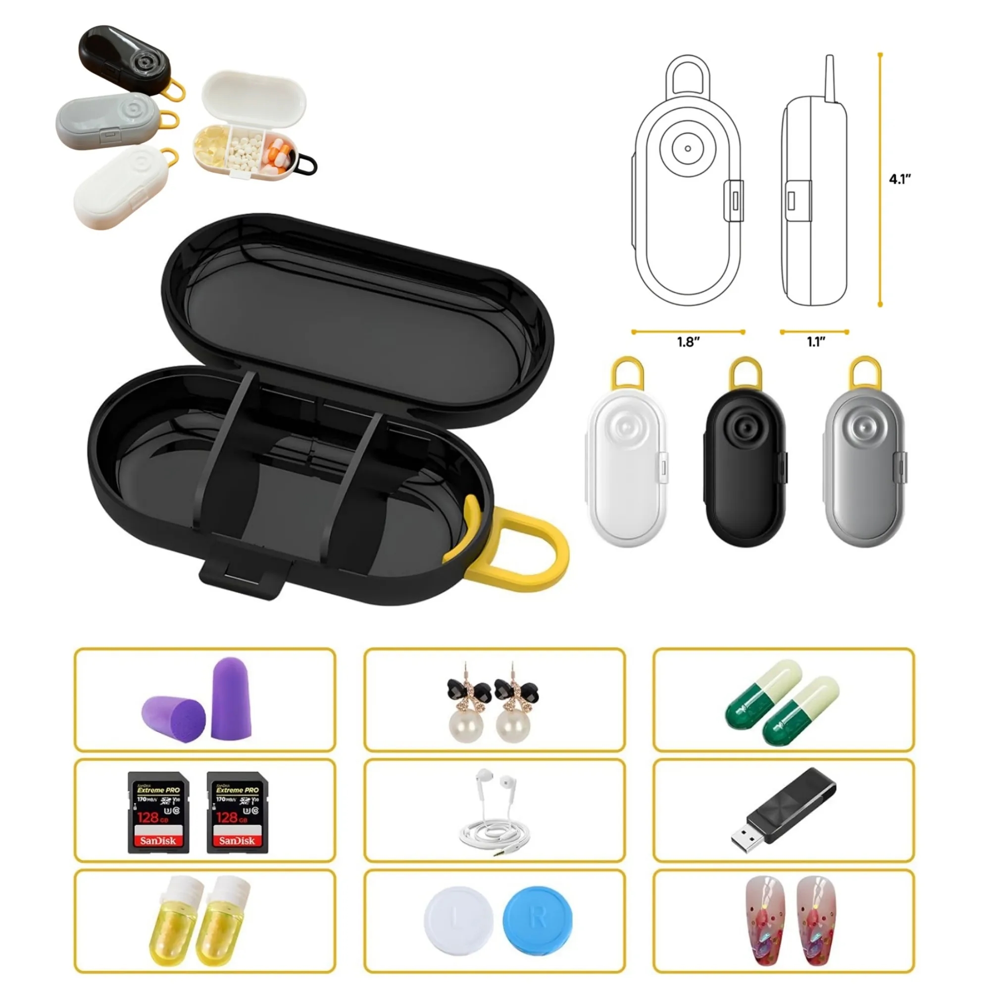 Multi-Purpose Earbud Storage Case 13