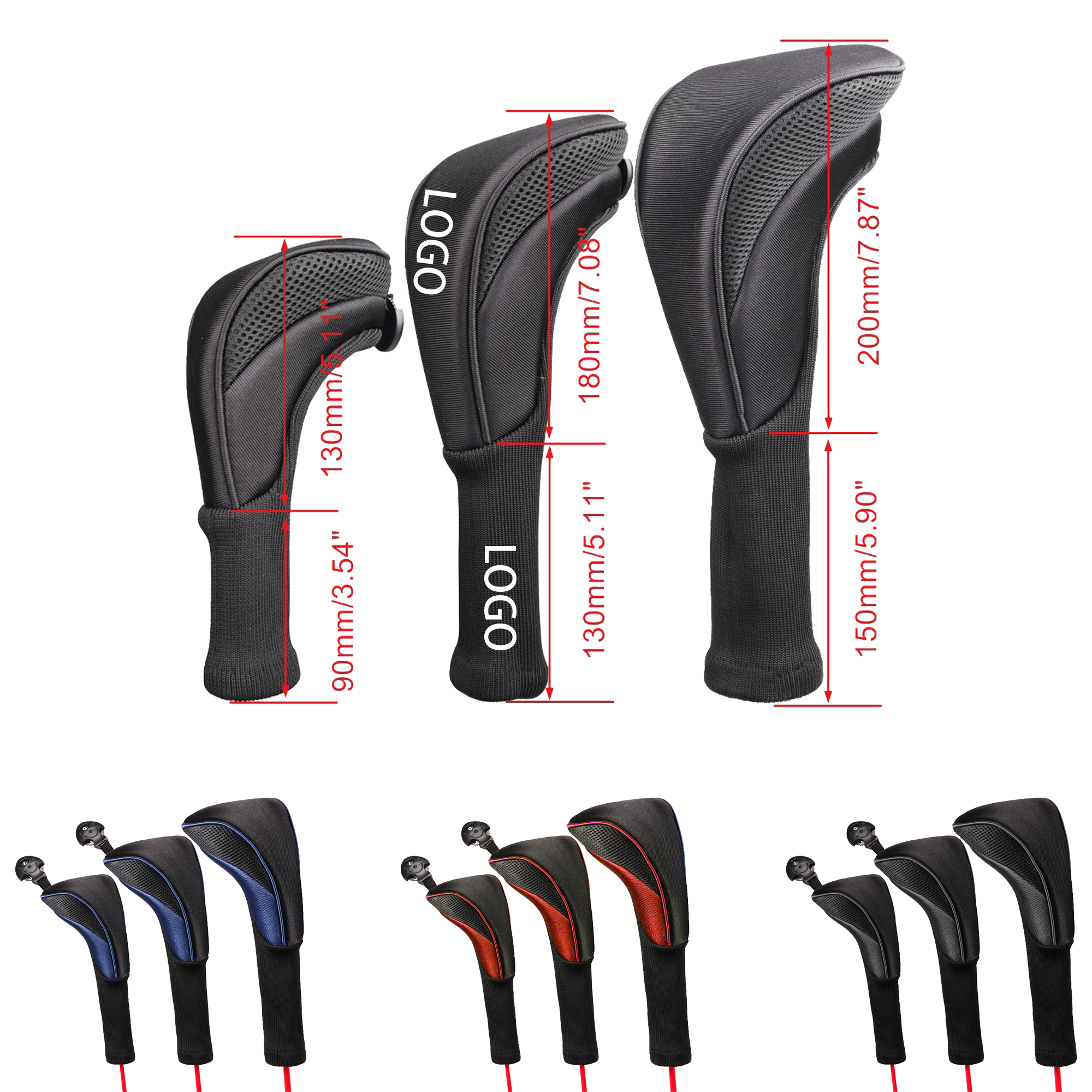 Lightweight Golf Club Cover Set 1
