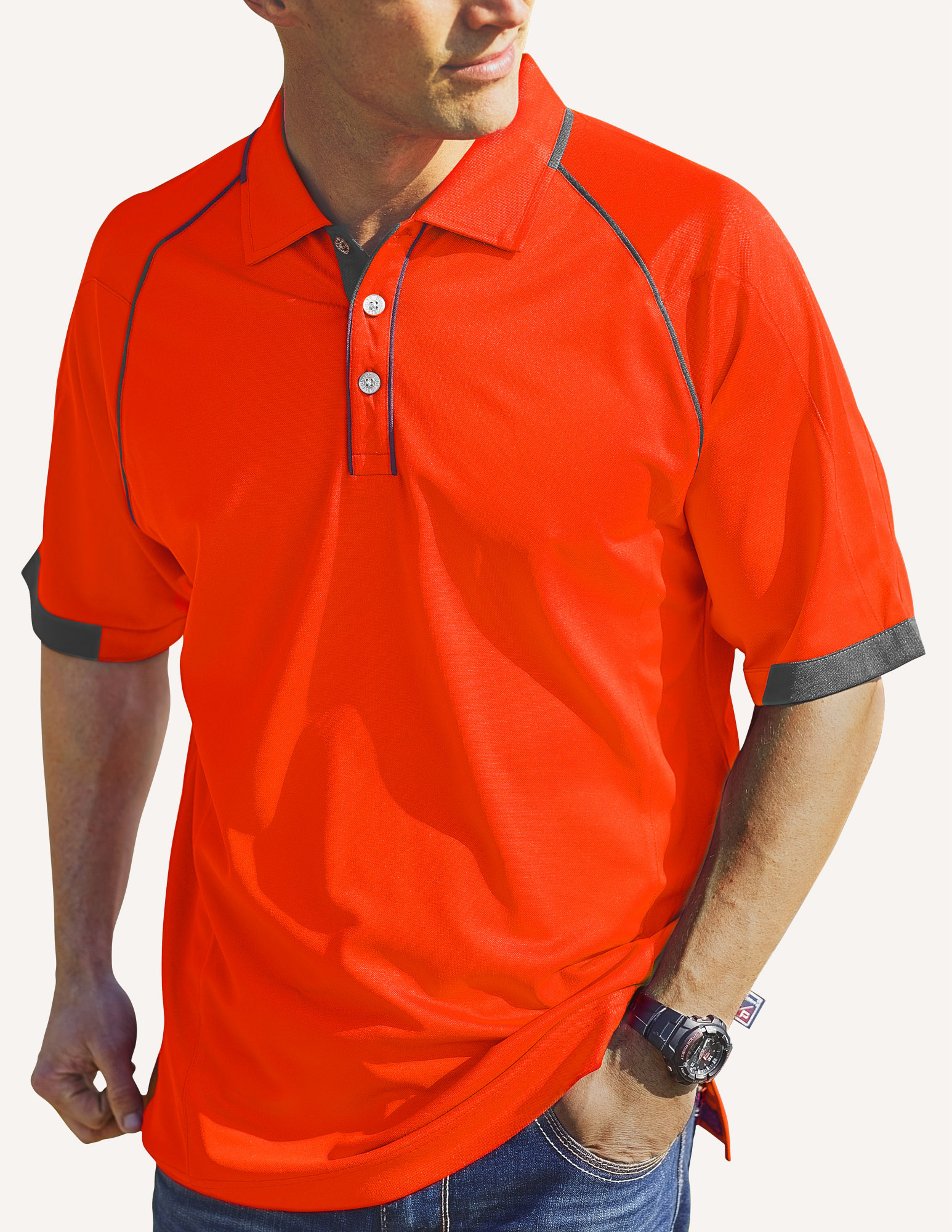 Men's Aloha Hybrid Cooler Polo Shirt 2