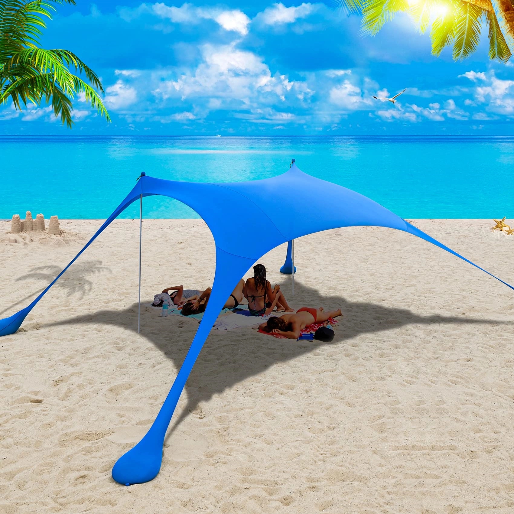 Pop Up Beach Tent Sun Shade for Camping Trips 2