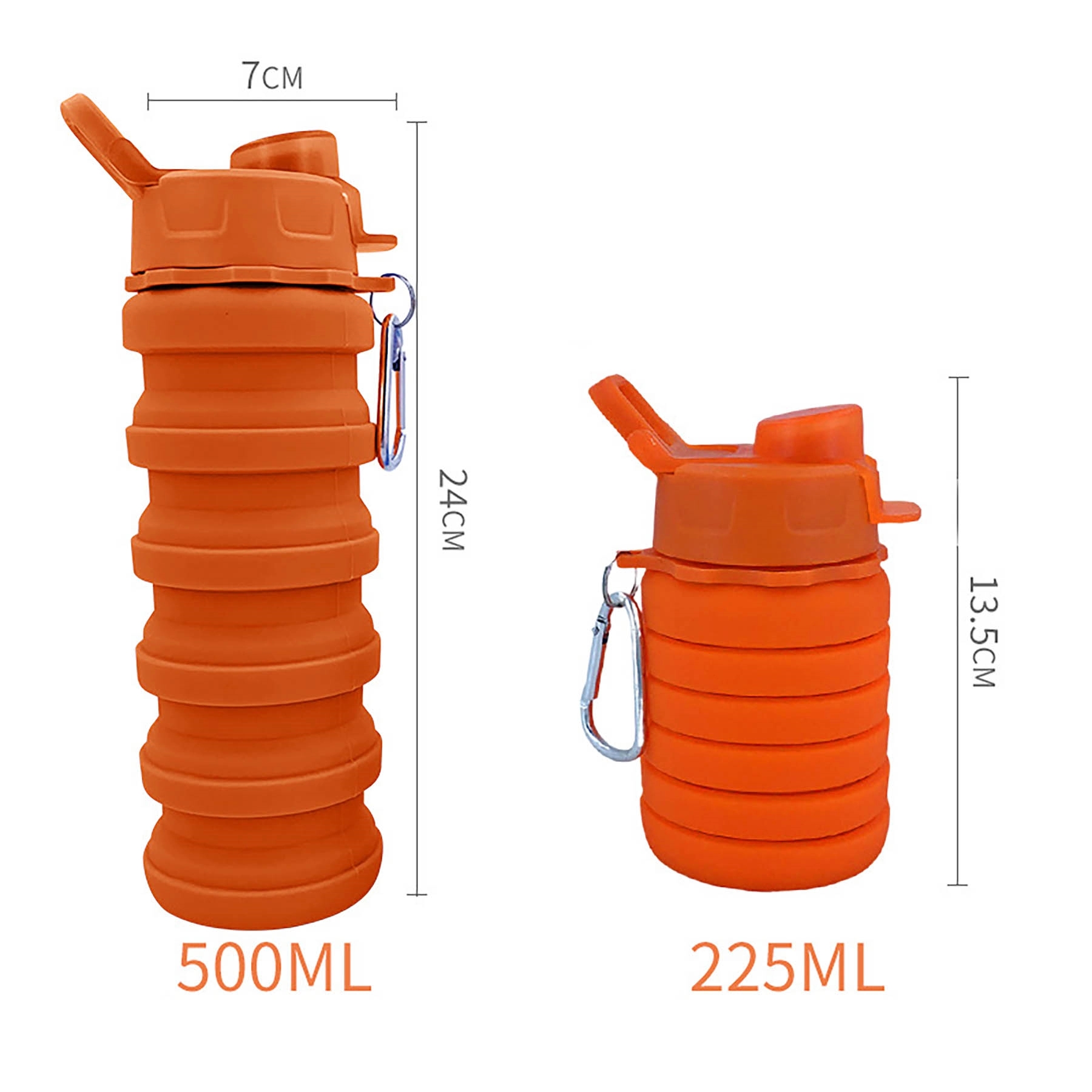 Reusable Foldable Water Bottles for Outdoor Gym Camping 2