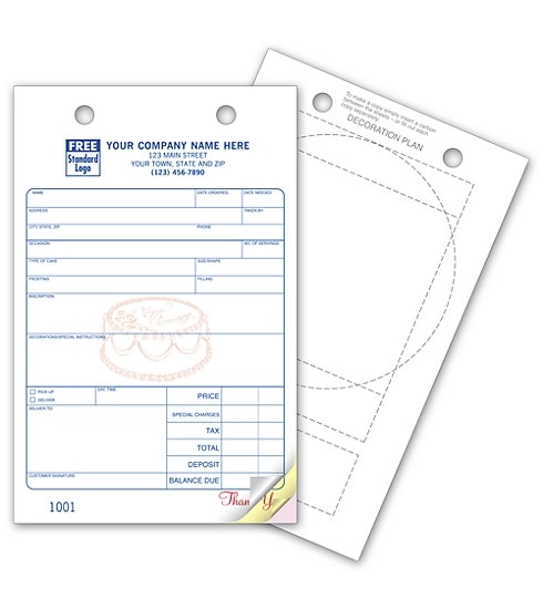 Bakery Register Forms, Large Classic 2