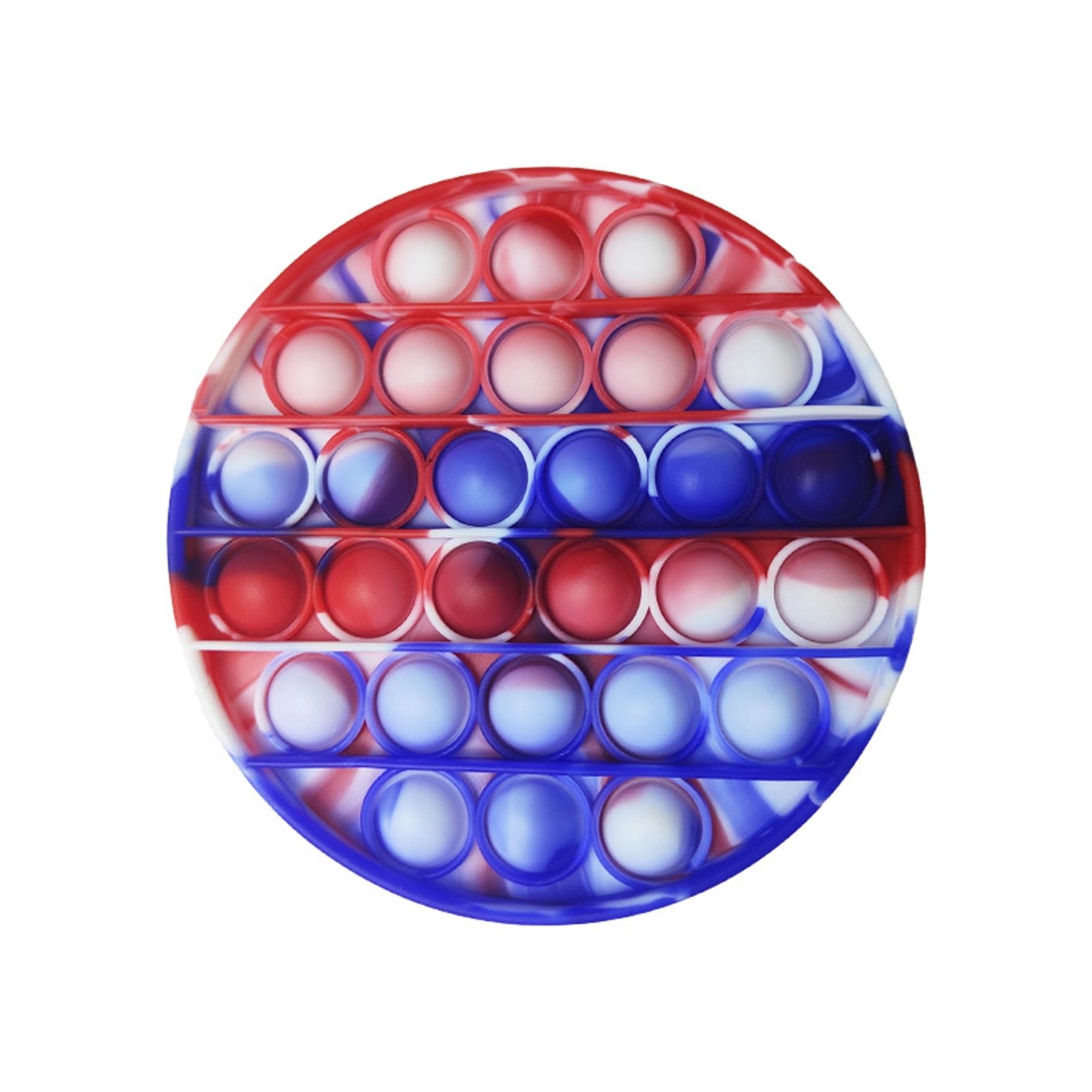 Round Camouflage Push Pop Bubble Fidget Toy 4