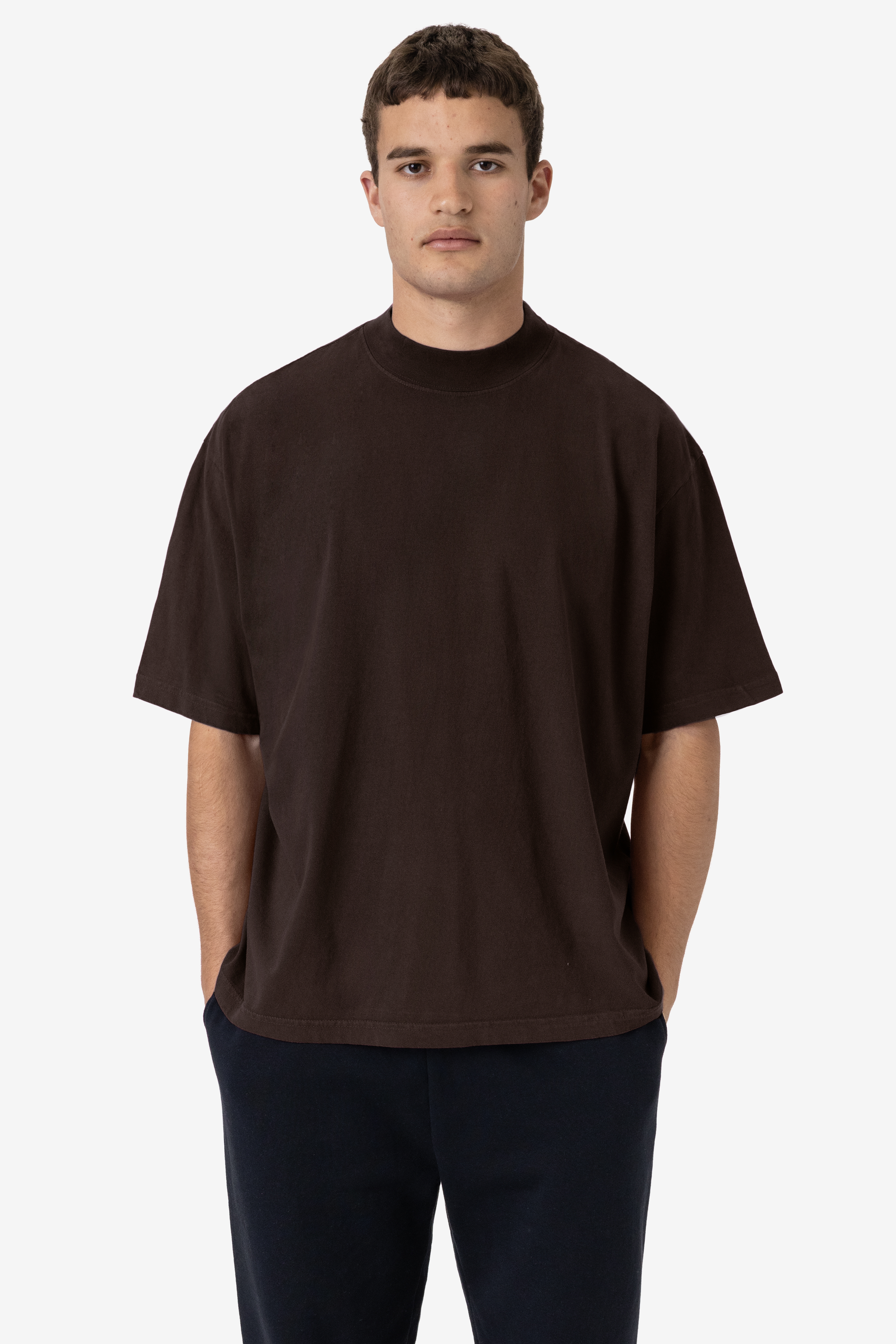 6.5 OZ S/S OVERSIZED GARMENT DYE MOCKNECK T-SHIRT 10