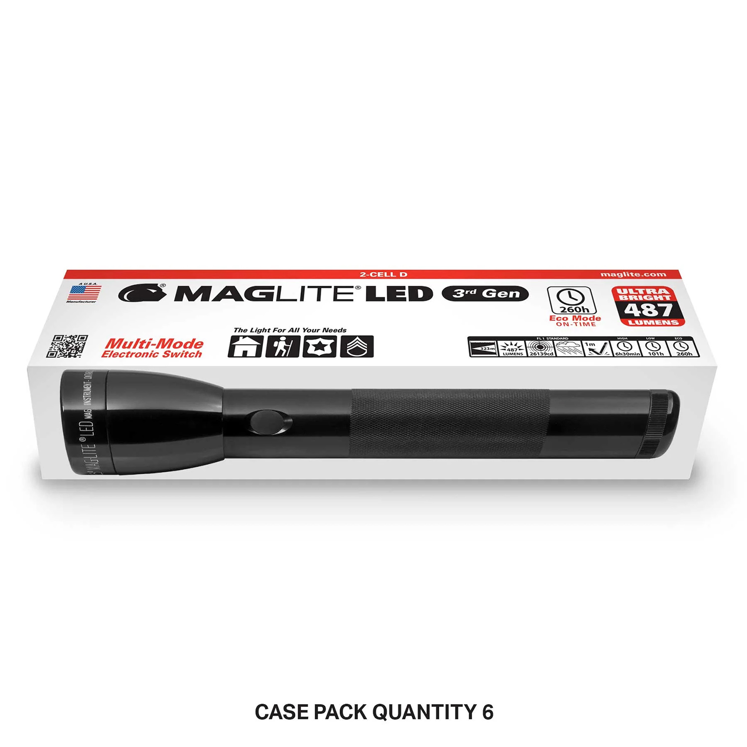 Maglite® LED 2-Cell D Flashlight 6