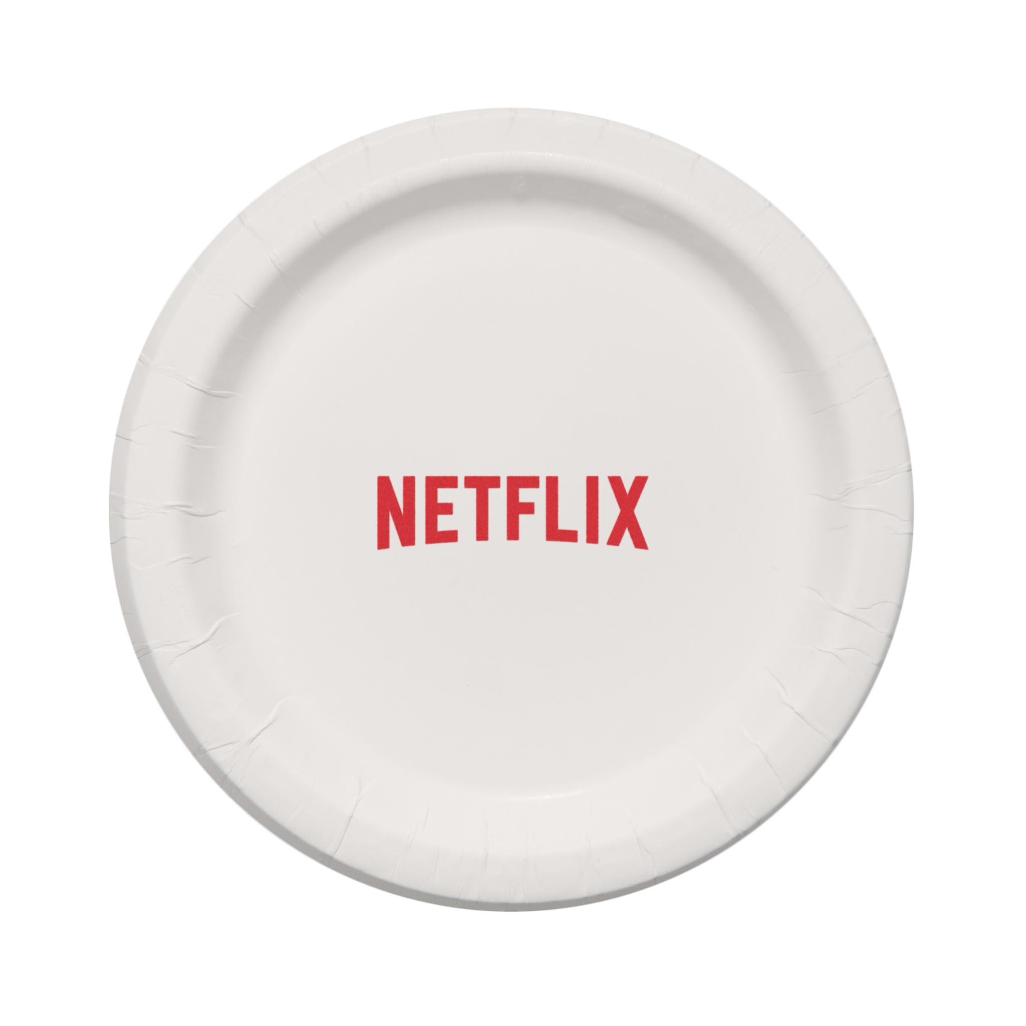 7.000" Plain Medium Weight Coated Paper Plate Round White Tradition Print 8