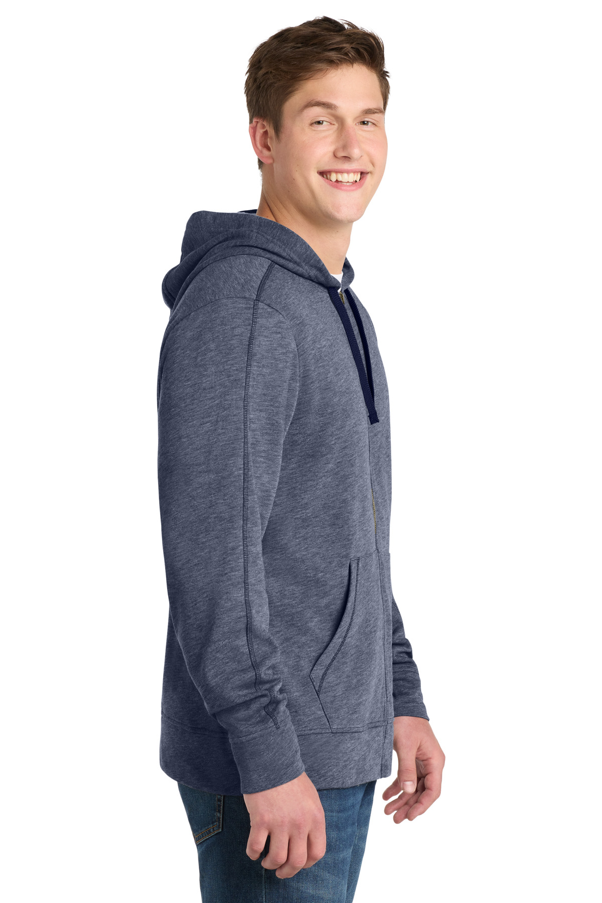 Sport-Tek PosiCharge Tri-Blend Wicking Fleece Full-Zip Hooded Jacket ST293 22